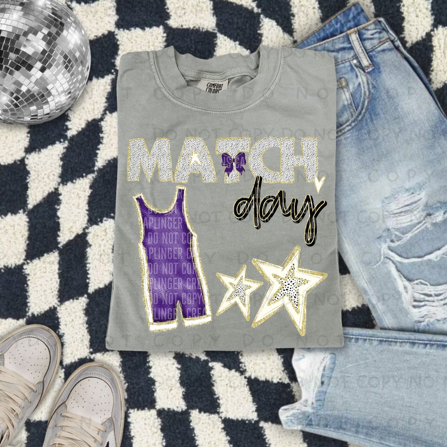 Match Day Wrestling  - Color Dropdown Digital Download 300DPI PNG FILE