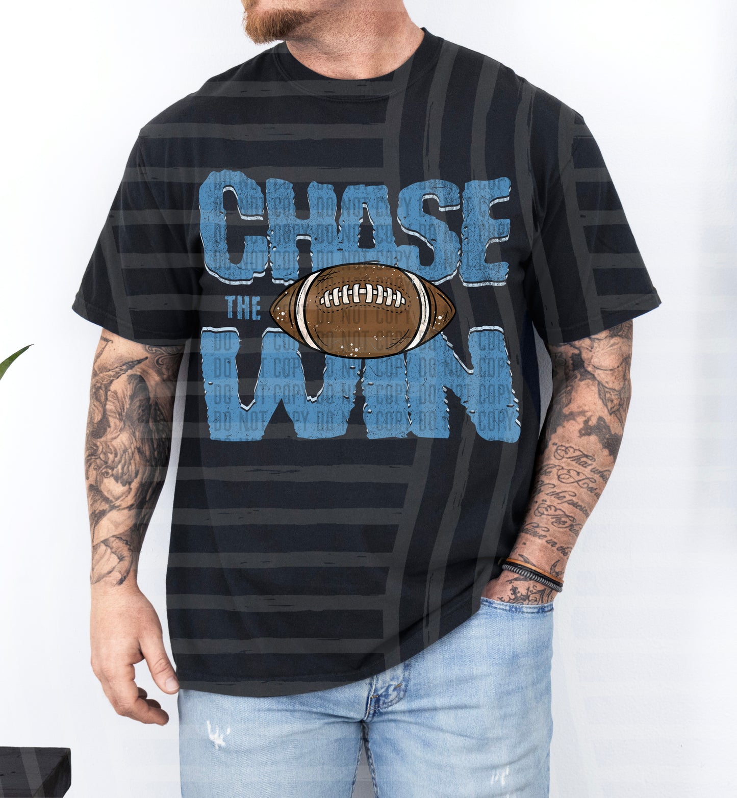 Chase the Win FOOTBALL - Color Dropdown Digital Download 300DPI PNG FILE