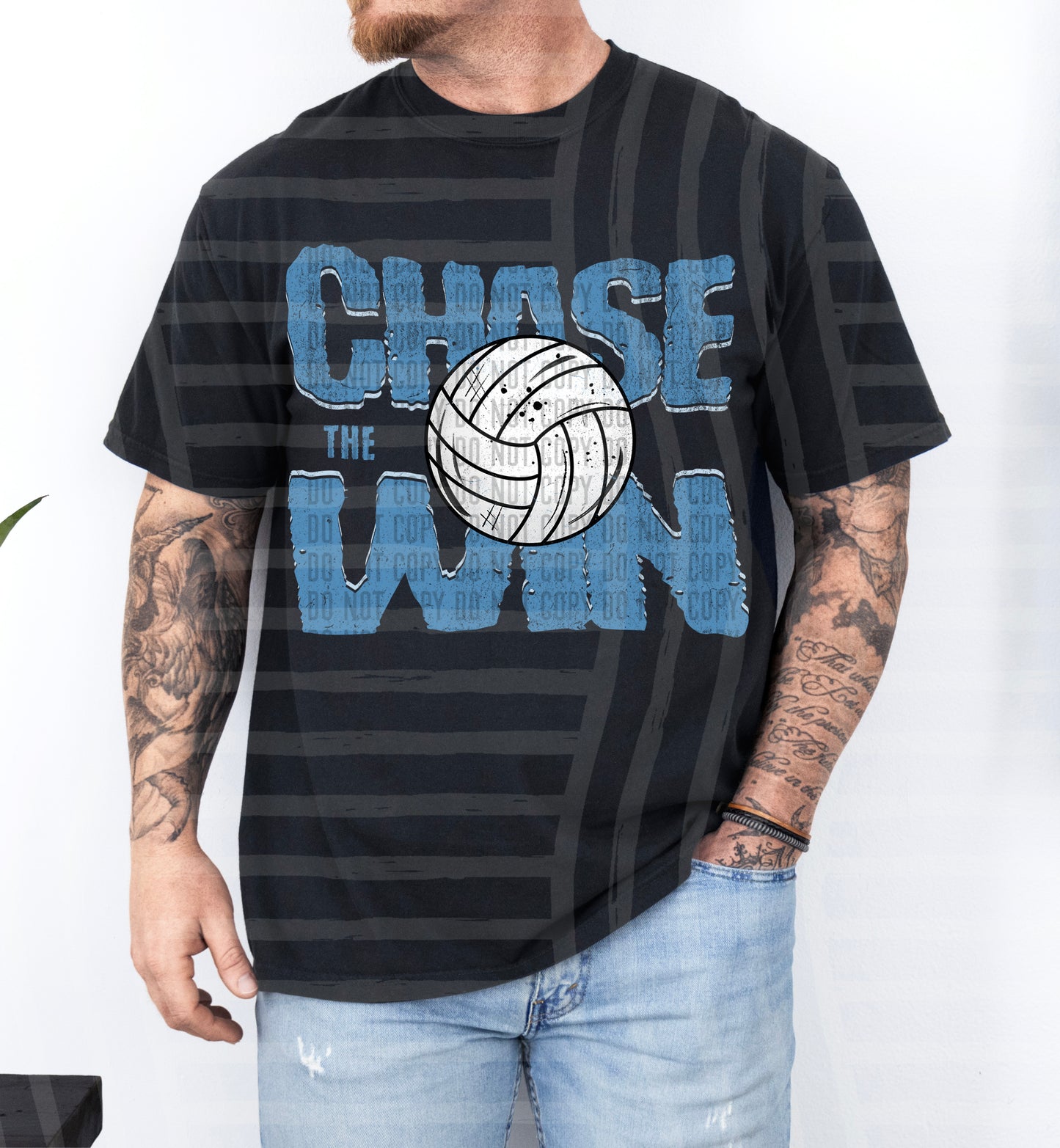 Chase the Win VOLLEYBALL - Color Dropdown Digital Download 300DPI PNG FILE