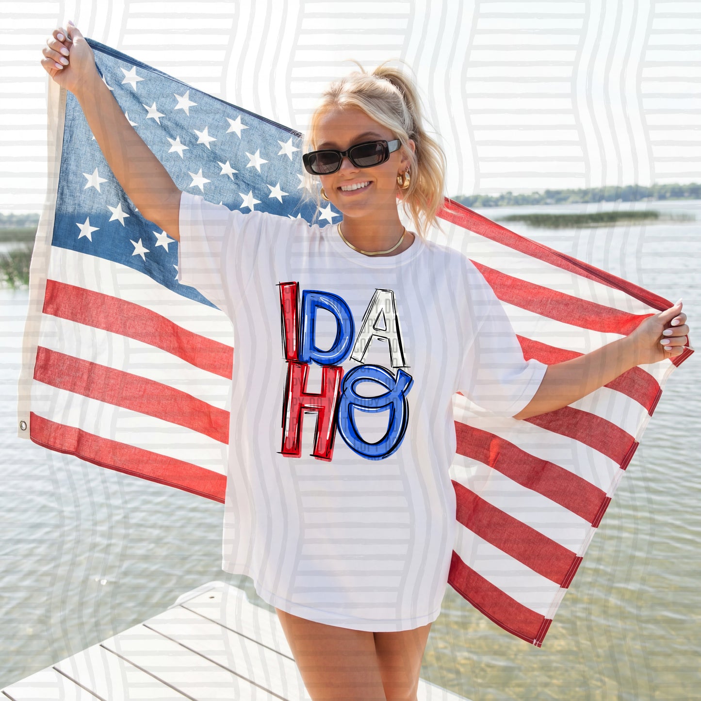RWB messy STATES - Digital download 300DPI PNG FILE