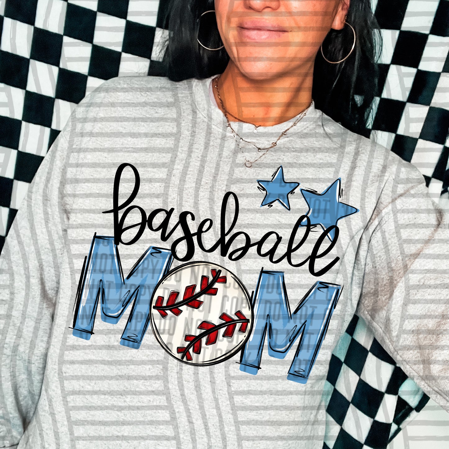 Baseball Mom - Color Dropdown Digital Download 300DPI PNG FILE