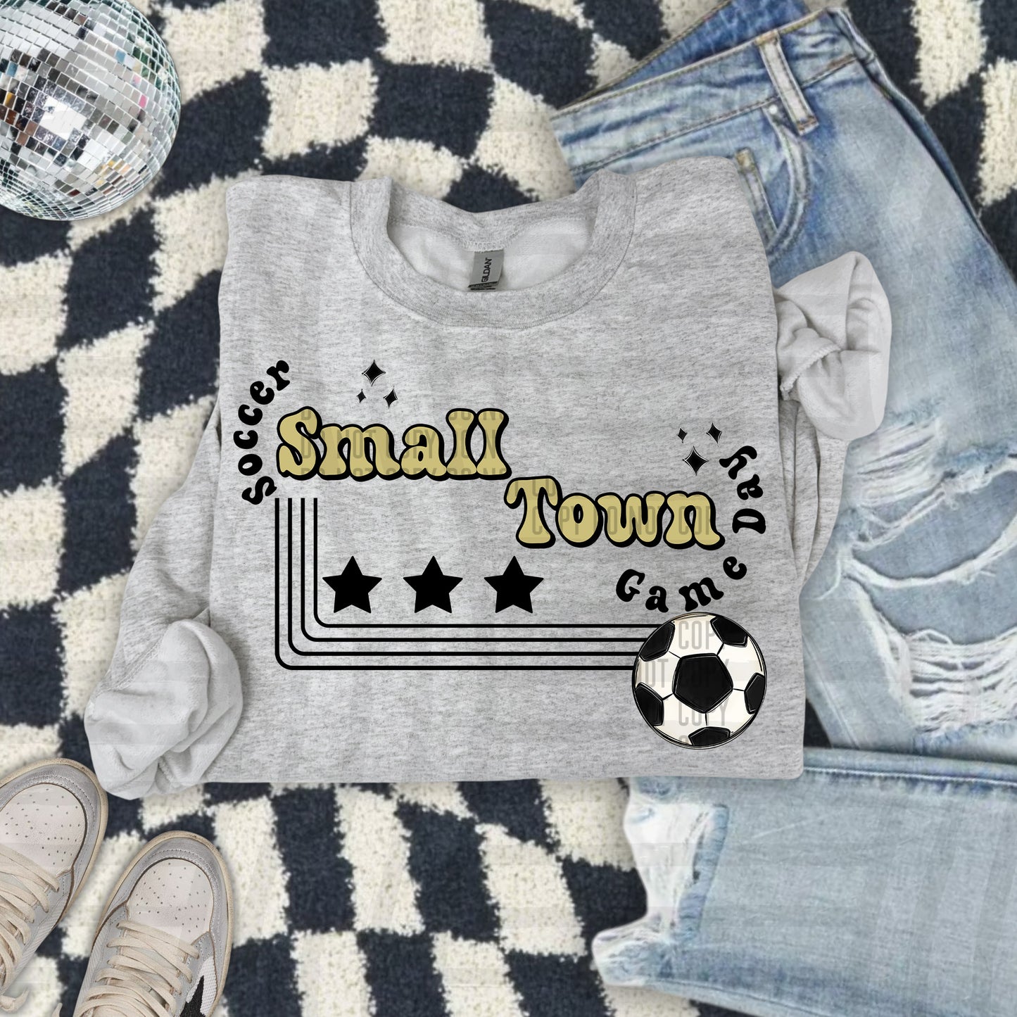 SOCCER - Small town - Color Dropdown Digital Download 300DPI PNG FILE