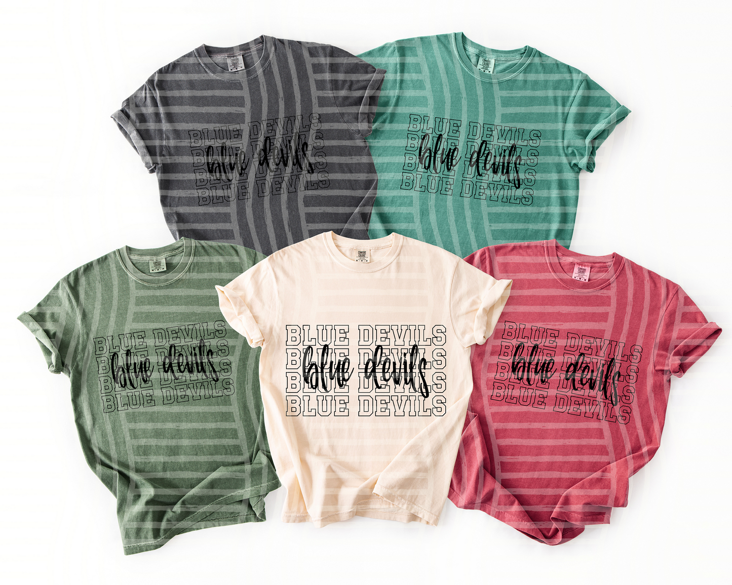 Simple Stacked outlined - Custom + DROPDOWN - 300 DPI digital download