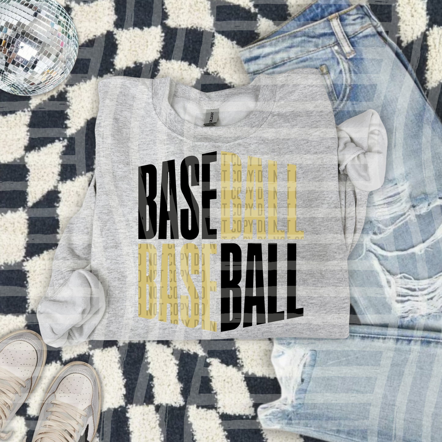BASEBALL word art -Color Dropdown Digital Download 300DPI PNG FILE