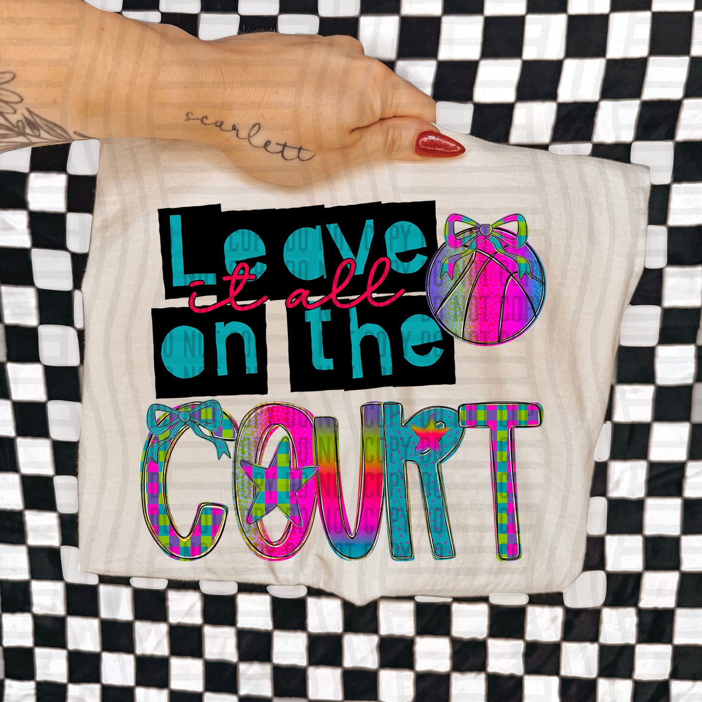 Rainbow Basketball Sayings - Choose DESIGN 300DPI PNG FILE