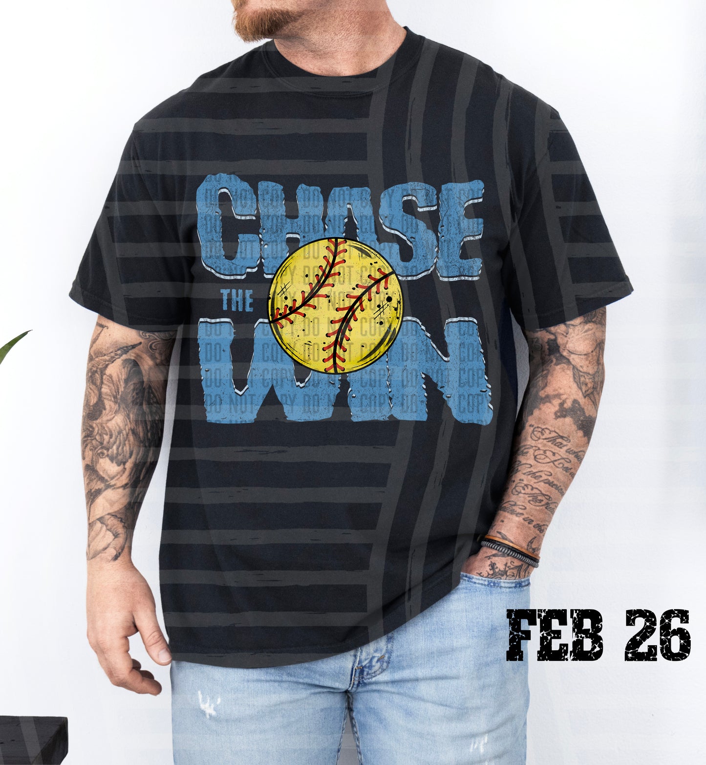 Chase the Win SOFTBALL - Color Dropdown Digital Download 300DPI PNG FILE