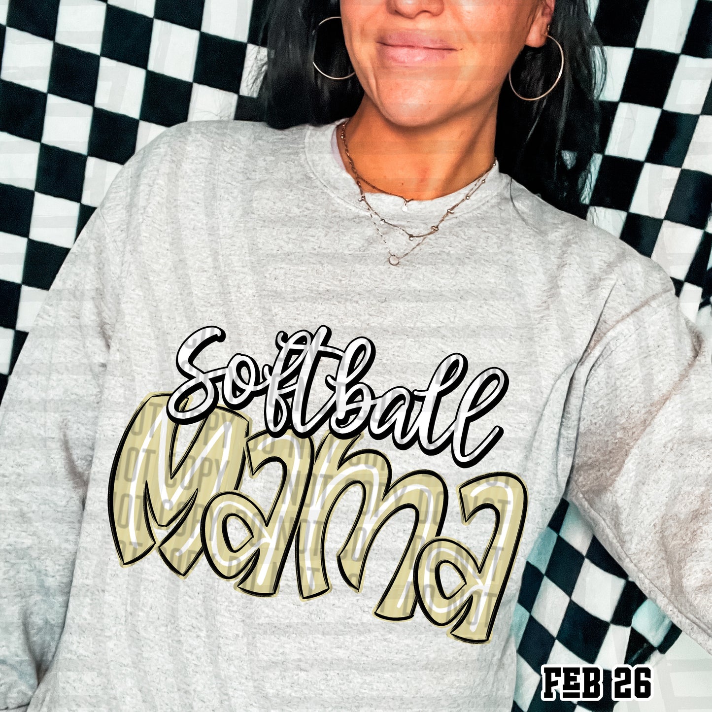 Softball Mama - Color Dropdown Digital Download 300DPI PNG FILE