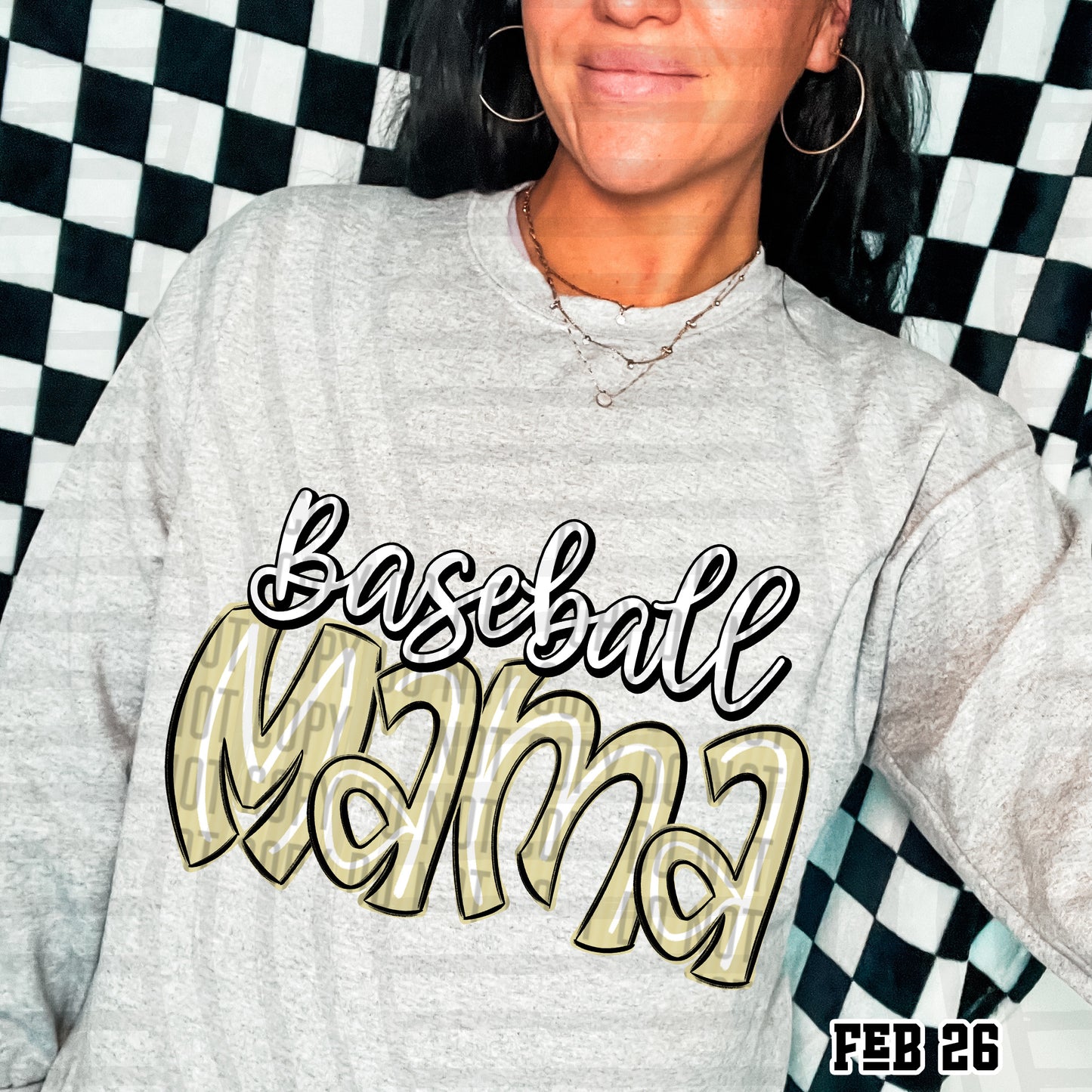 Baseball Mama - Color Dropdown Digital Download 300DPI PNG FILE