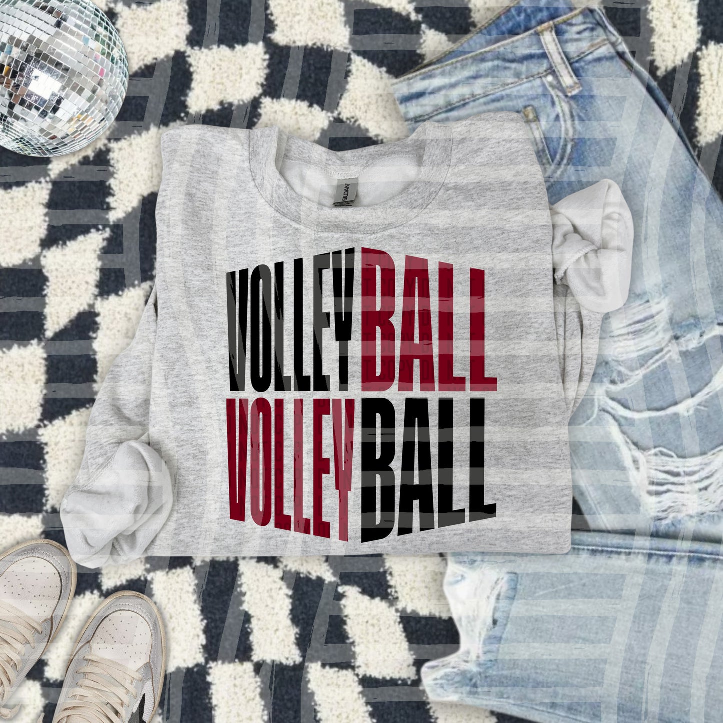 Volleyball word art - Color Dropdown Digital Download 300DPI PNG FILE