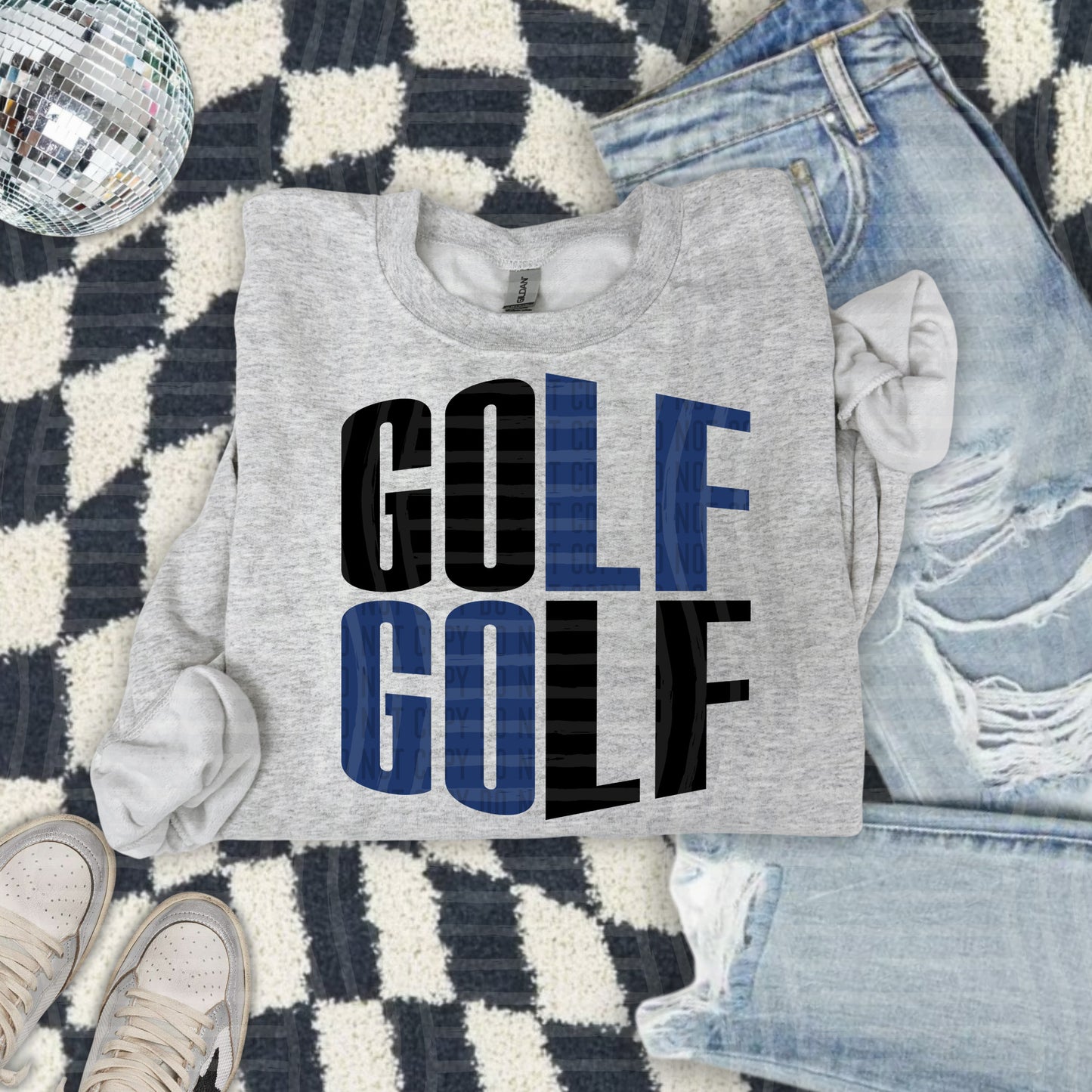 GOLF word art - Color Dropdown Digital Download 300DPI PNG FILE
