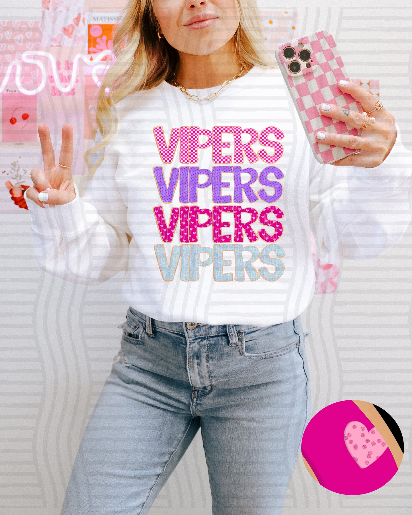 Sugar Cookie Stacked - Custom + Dropdown - 300 dpi Digital Download