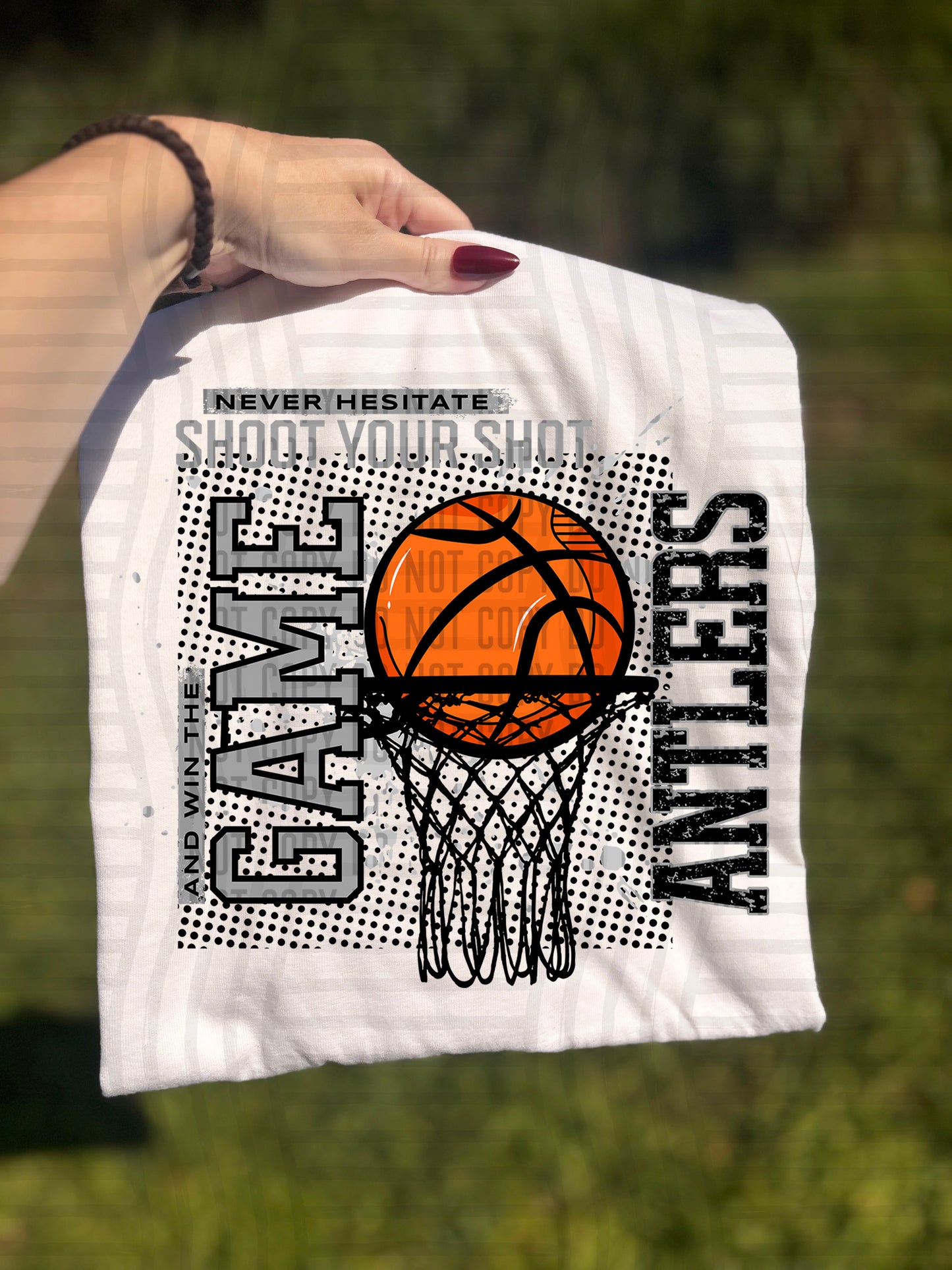 Basketball Never Hesitate - 300 dpi Digital Download