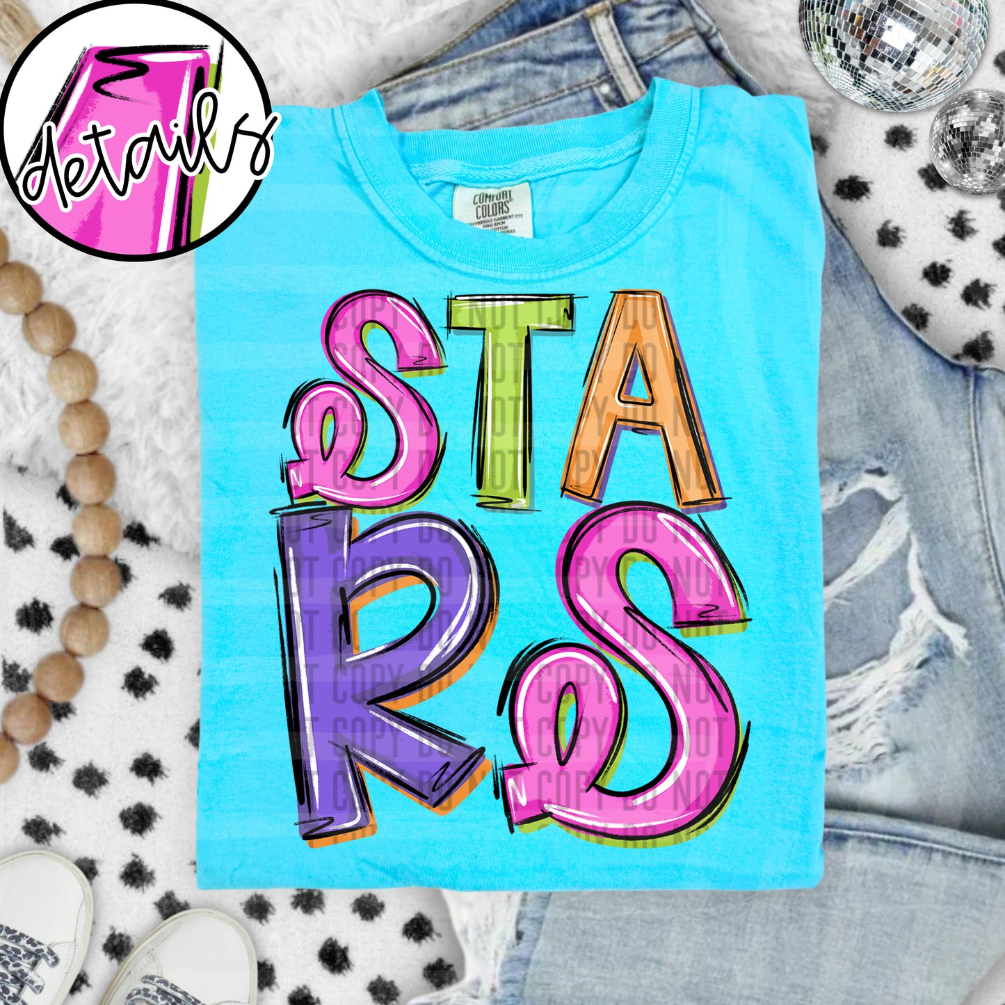 Neon Barbie Stacked - Custom + DROPDOWN - 300 DPI digital download