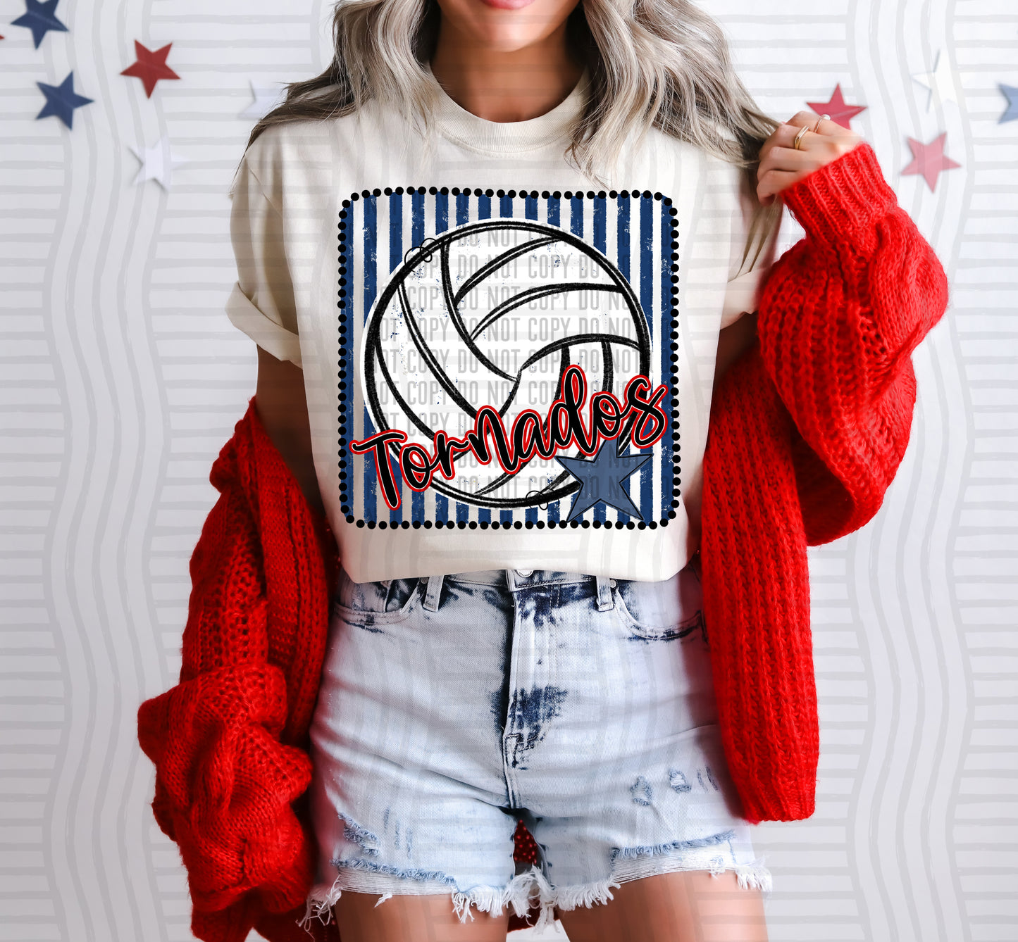 Volleyball RWB Framed -  Custom + DROPDOWN - 300 DPI digital download