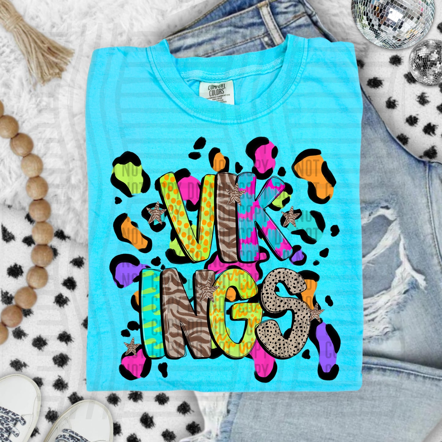 Funky Mix-Up Leopard Spot Mascots - Custom + Dropdown - 300 dpi Digital Download