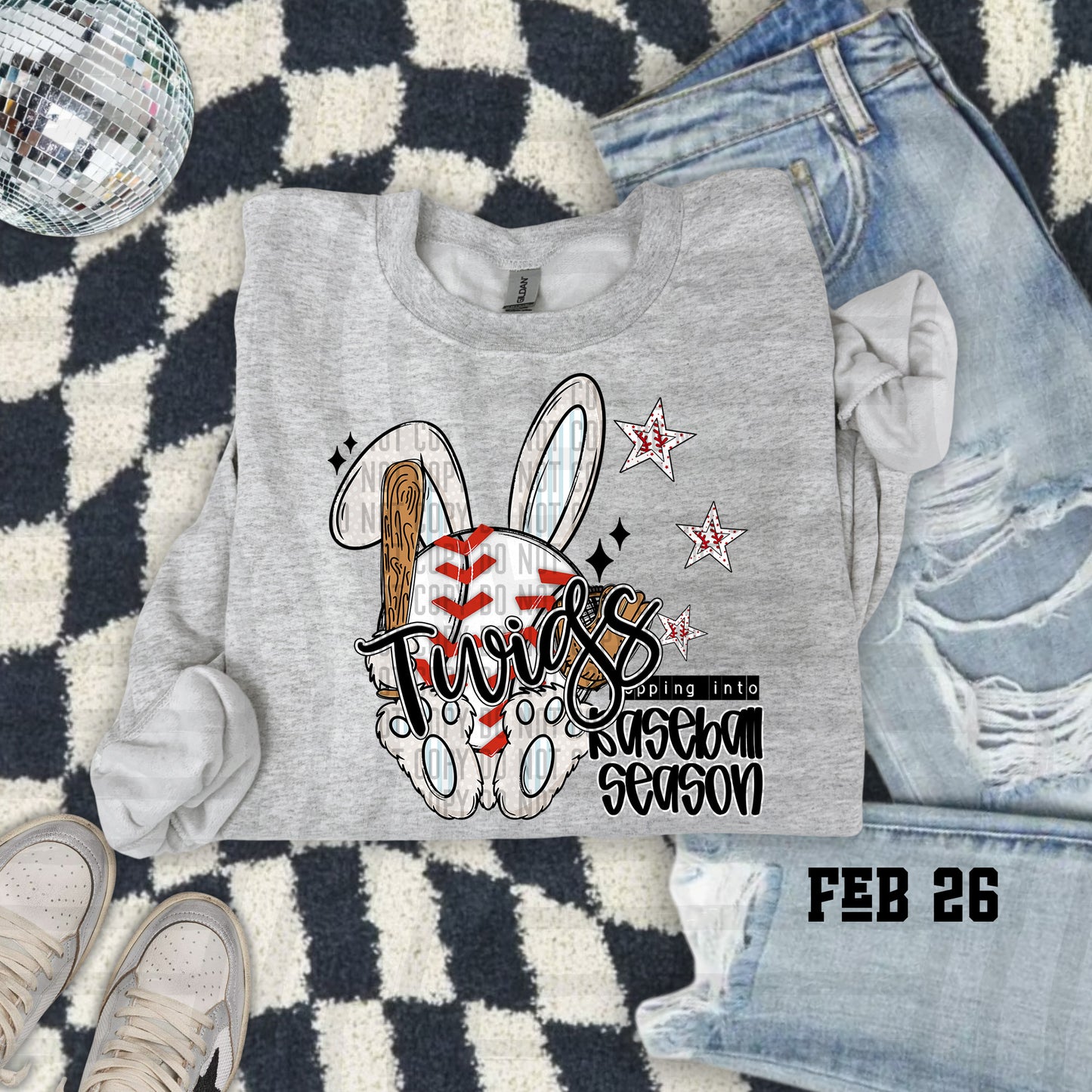 Hopping into Baseball Season - Custom + Dropdown menu - 300 DPI digital design