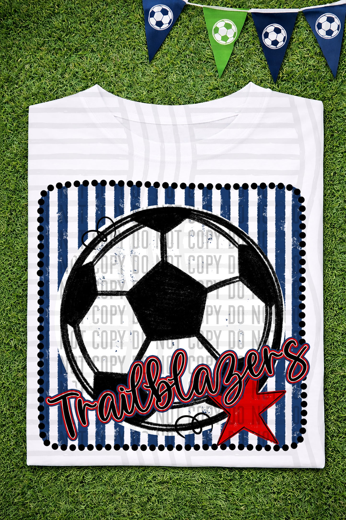 Soccer RWB Framed -  Custom + DROPDOWN - 300 DPI digital download