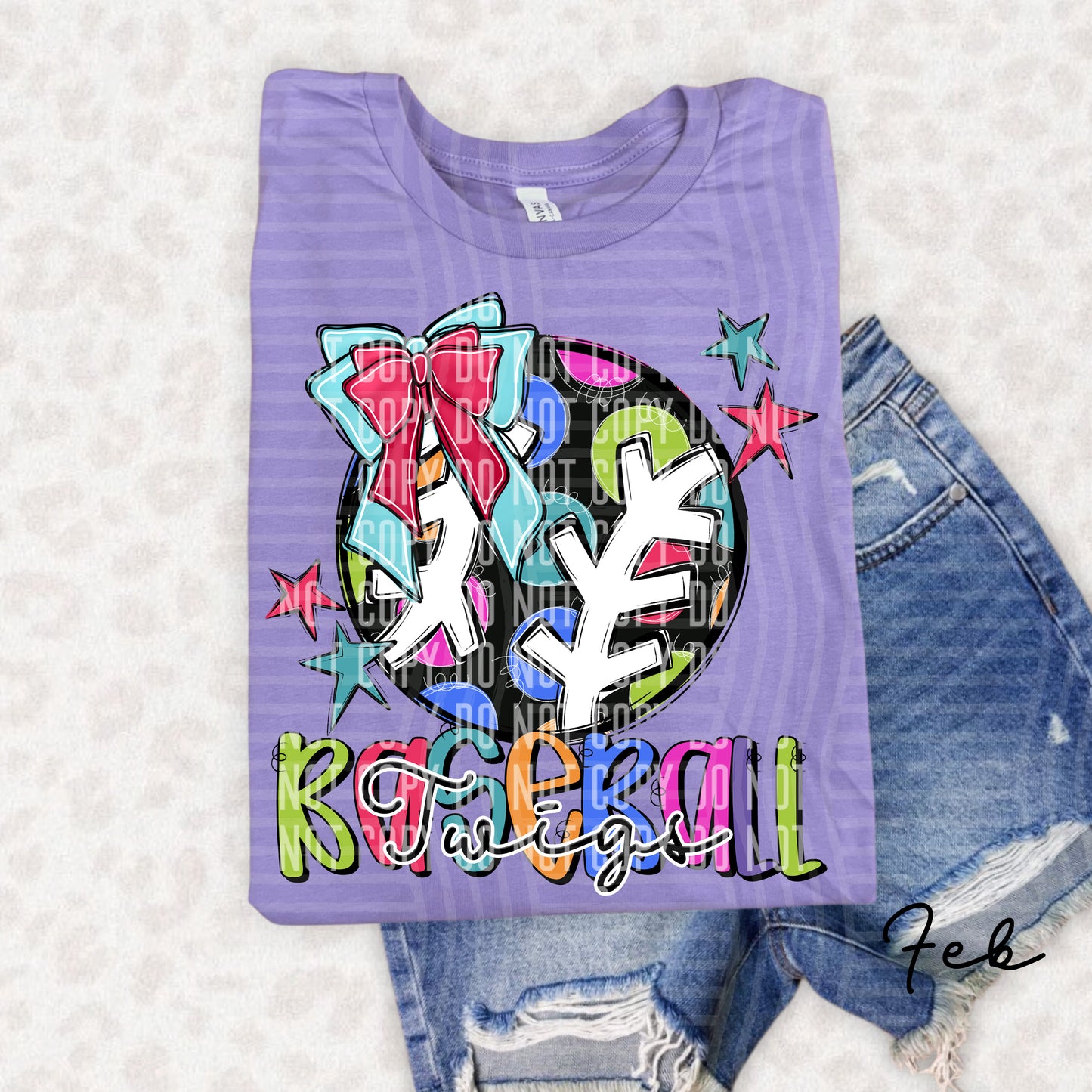 Preppy Polka Dot BASEBALL - Dropdown menu - 300 DPI digital design