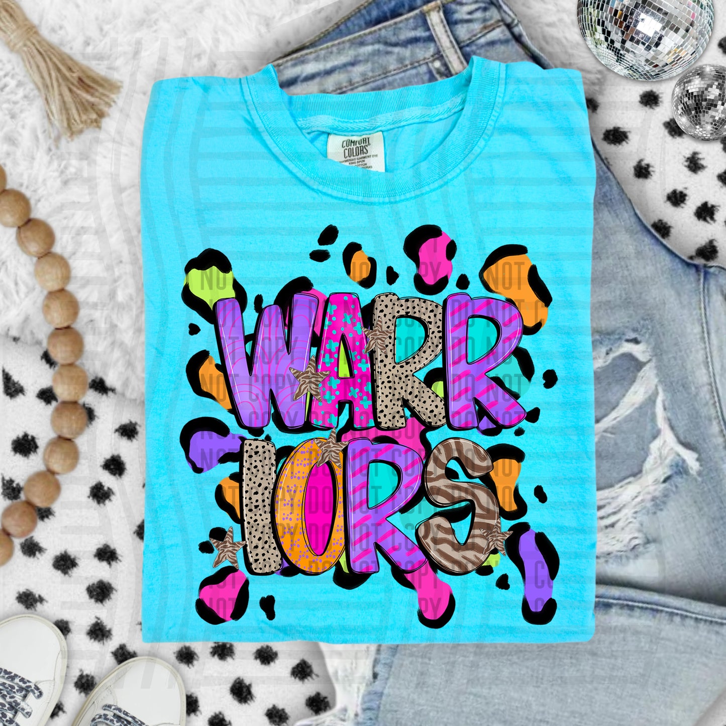 Funky Mix-Up Leopard Spot Mascots - Custom + Dropdown - 300 dpi Digital Download