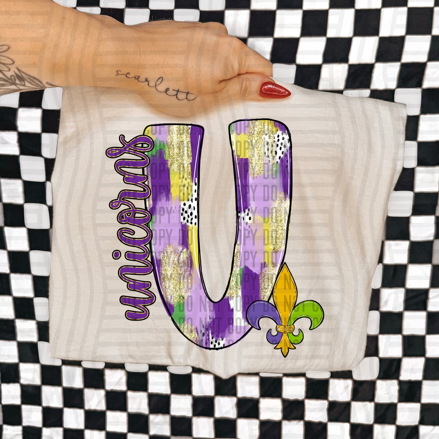 Mardi Mascots Custom + Dropdown  - 300 dpi Digital Download