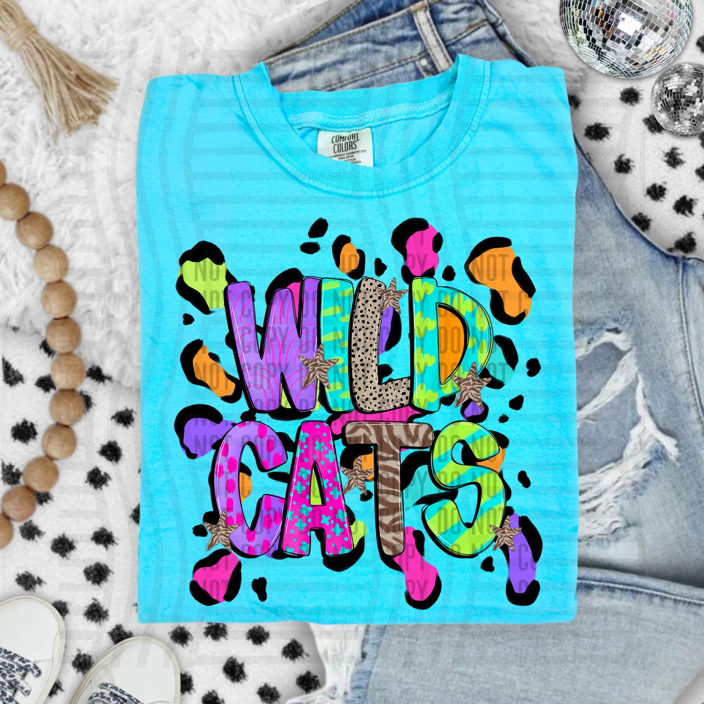 Funky Mix-Up Leopard Spot Mascots - Custom + Dropdown - 300 dpi Digital Download