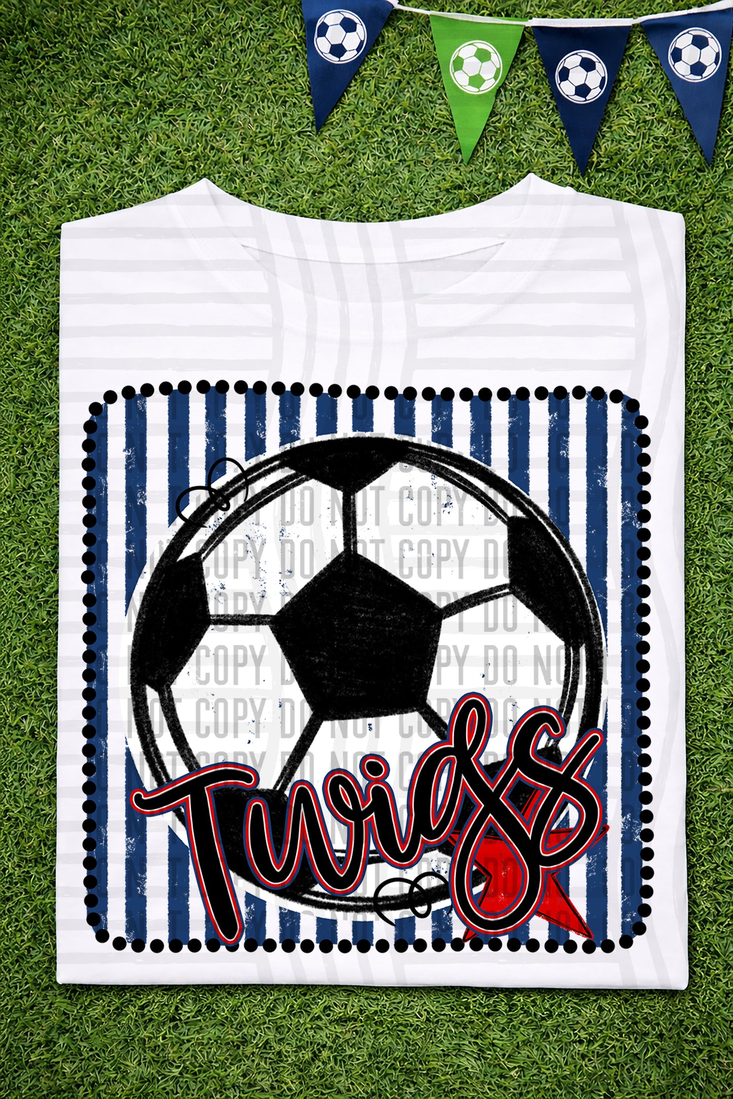 Soccer RWB Framed -  Custom + DROPDOWN - 300 DPI digital download