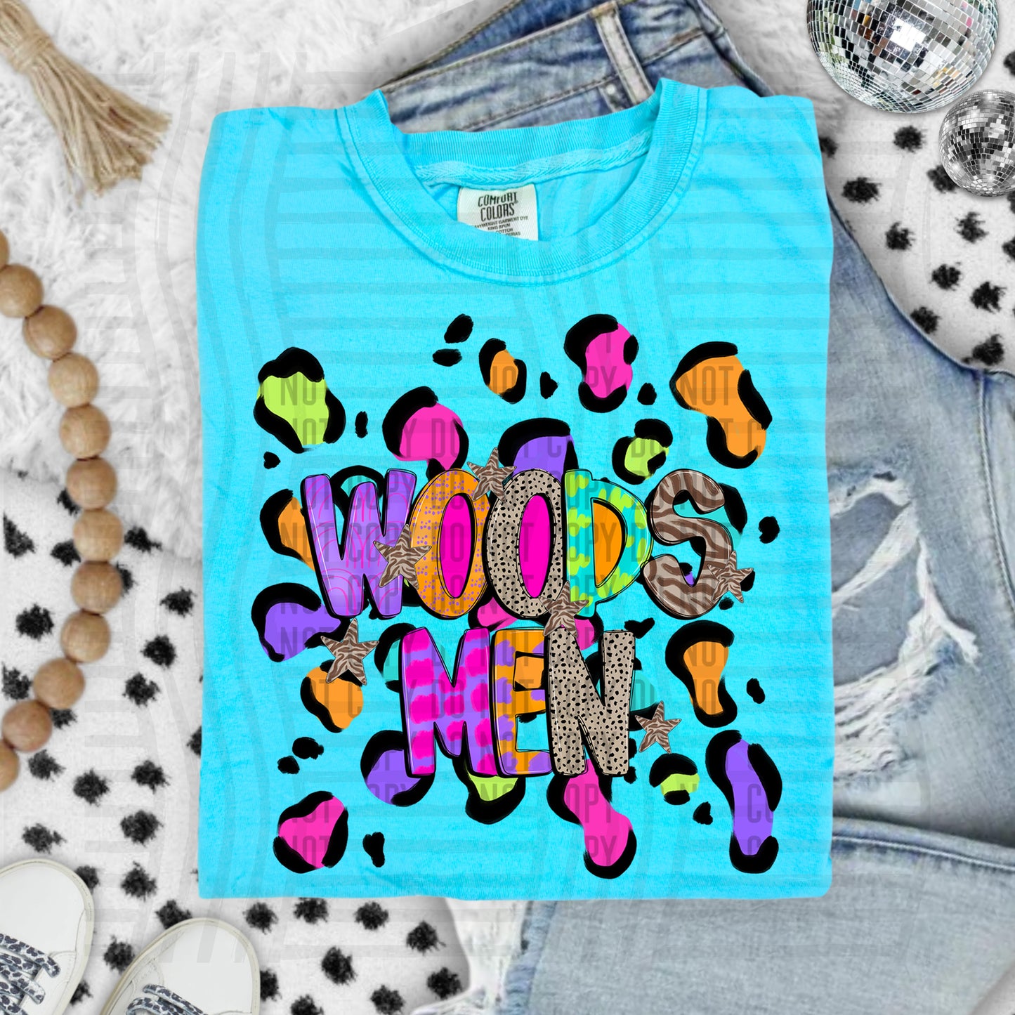 Funky Mix-Up Leopard Spot Mascots - Custom + Dropdown - 300 dpi Digital Download