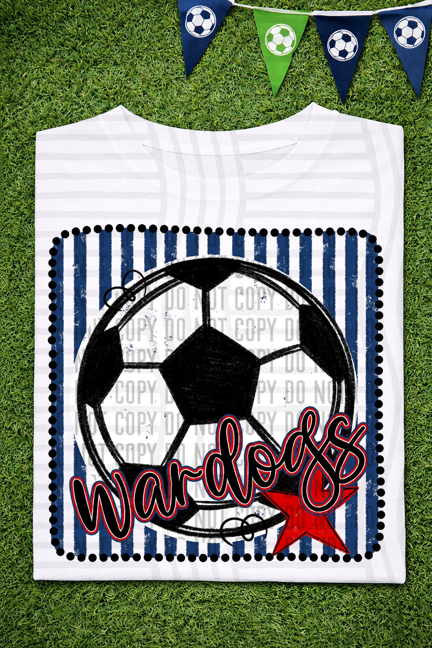 Soccer RWB Framed -  Custom + DROPDOWN - 300 DPI digital download