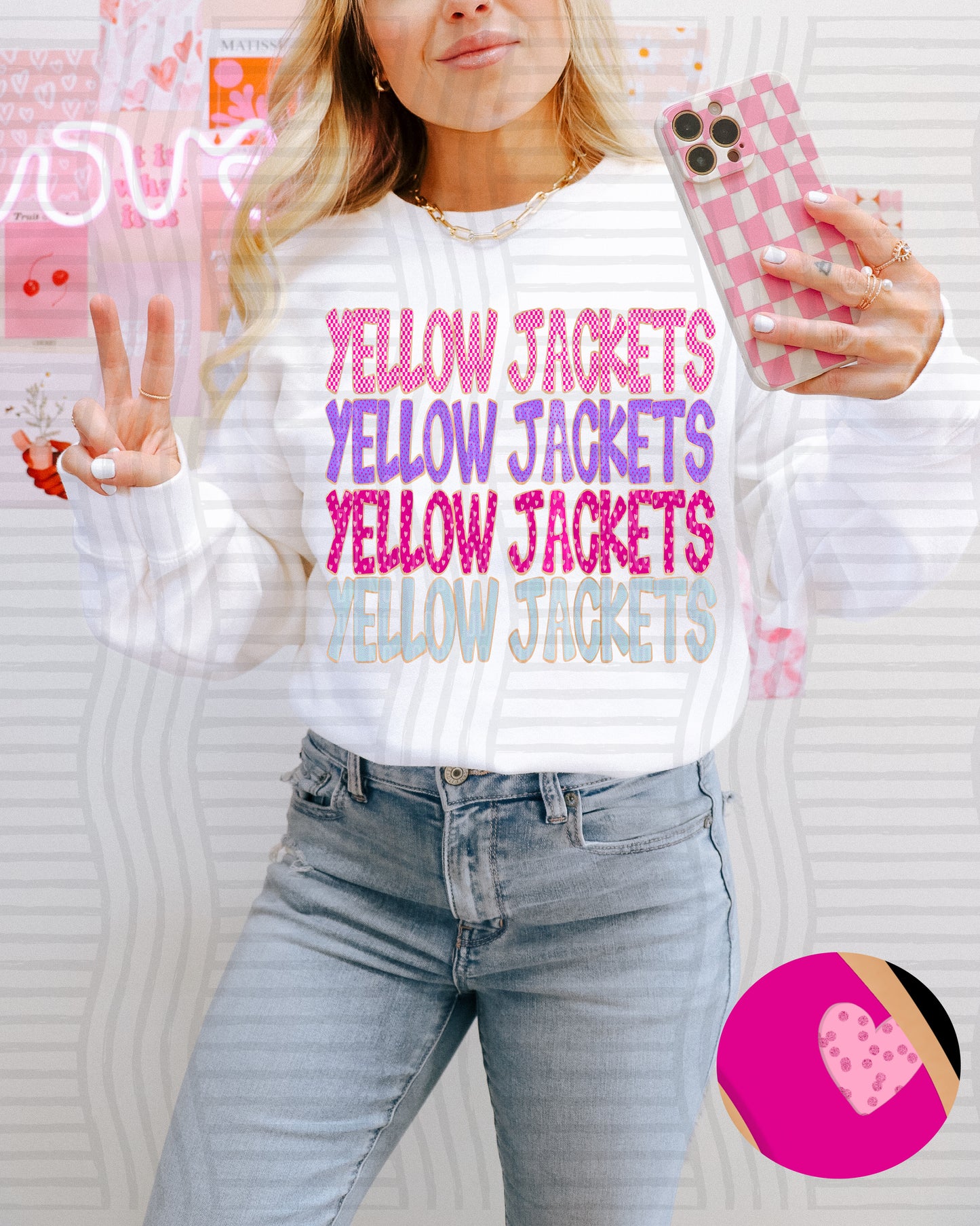 Sugar Cookie Stacked - Custom + Dropdown - 300 dpi Digital Download