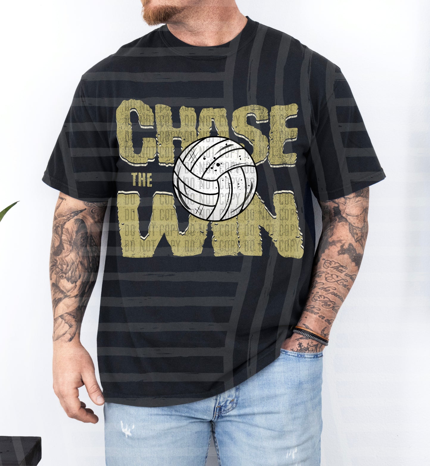 Chase the Win VOLLEYBALL - Color Dropdown Digital Download 300DPI PNG FILE