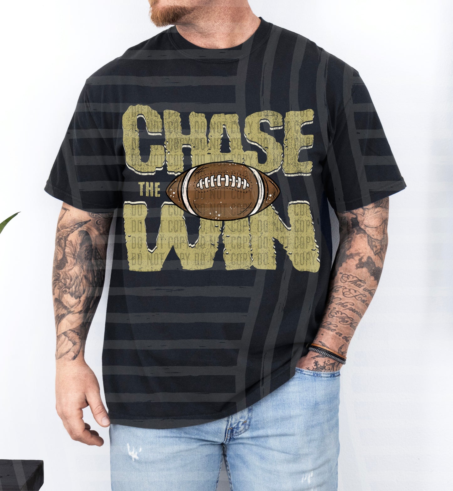 Chase the Win FOOTBALL - Color Dropdown Digital Download 300DPI PNG FILE