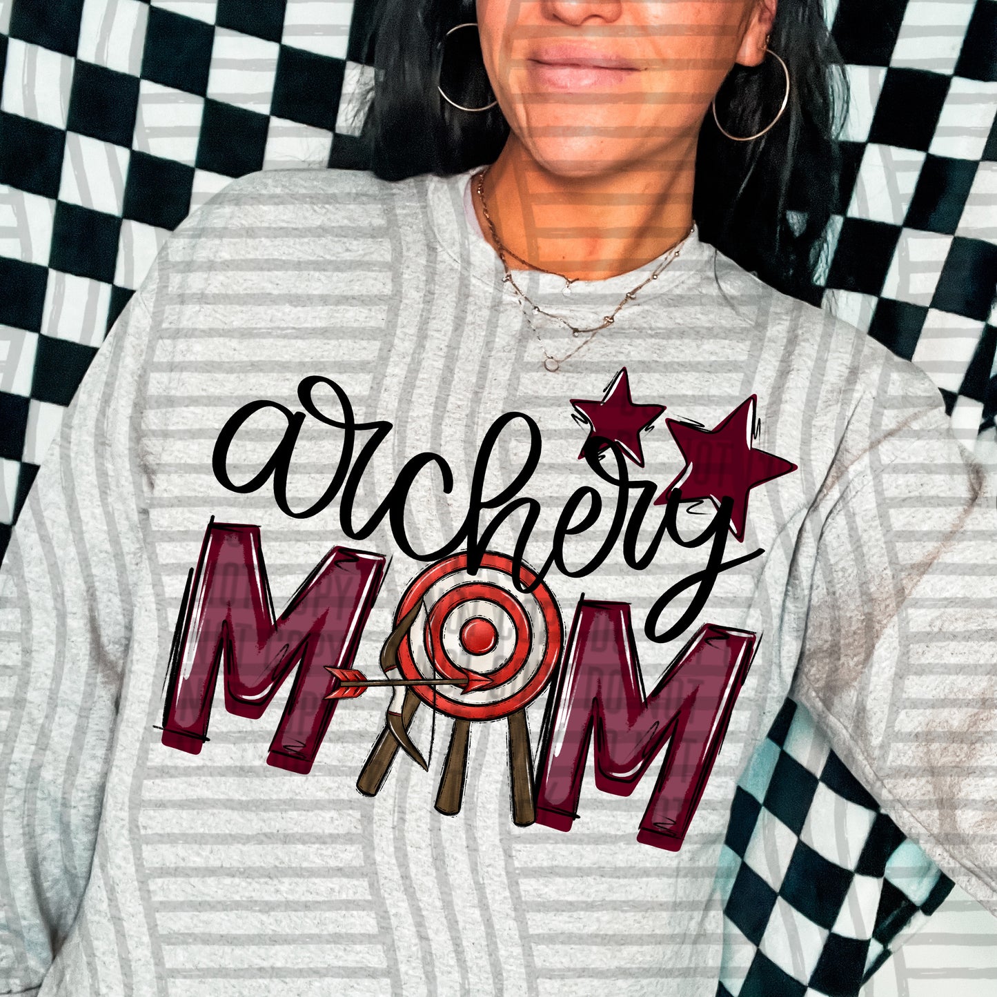 Archery Mom - Color Dropdown Digital Download 300DPI PNG FILE