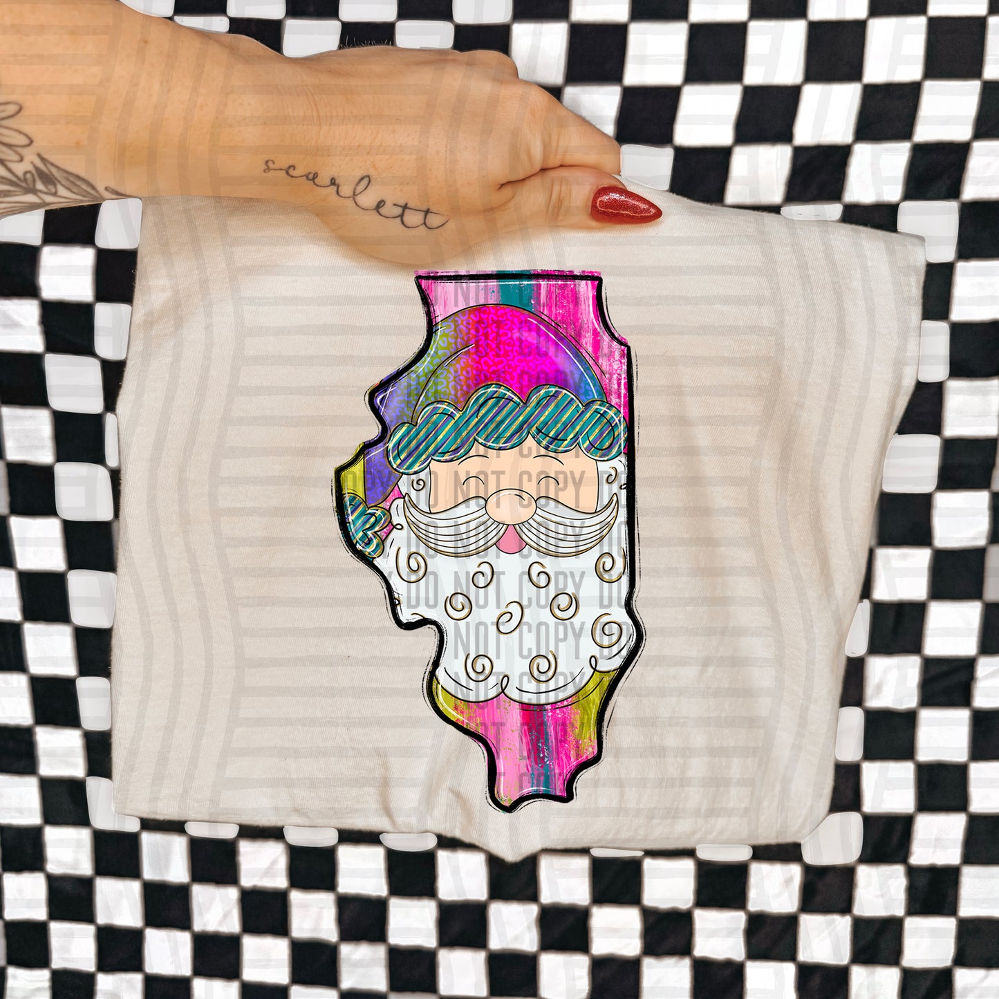 PICK A STATE - SANTA STATES - Digital download 300DPI PNG FILE