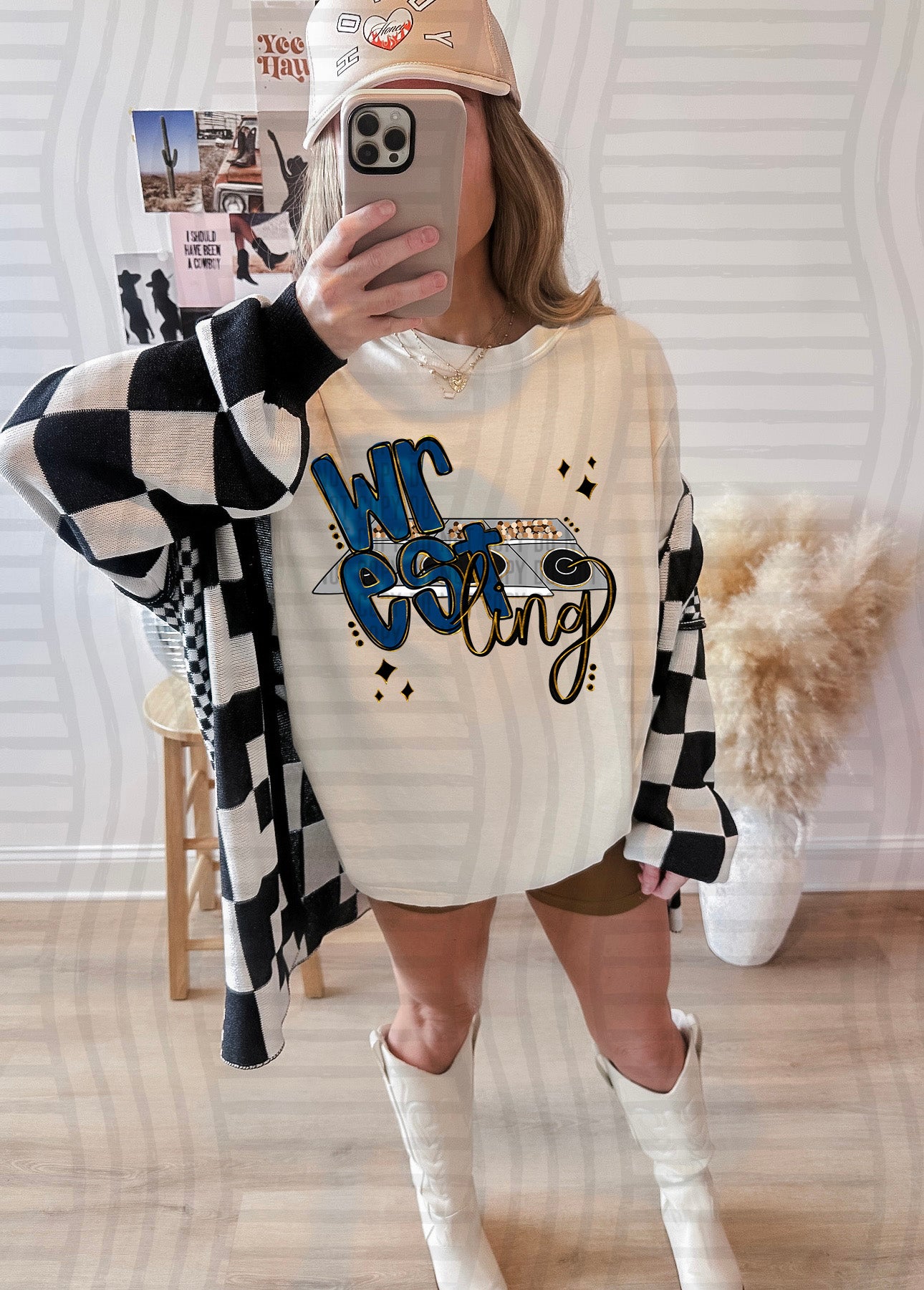 WRESTLING mat- Color Dropdown Digital Download 300DPI PNG FILE