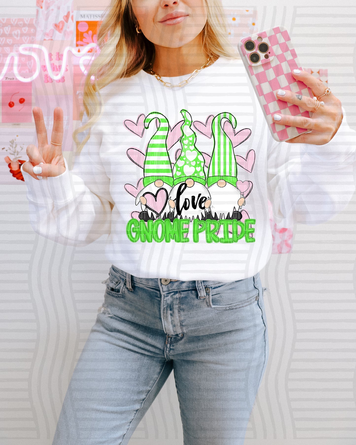 Vday Gnomes Pride - Color Dropdown Digital Download 300DPI PNG FILE