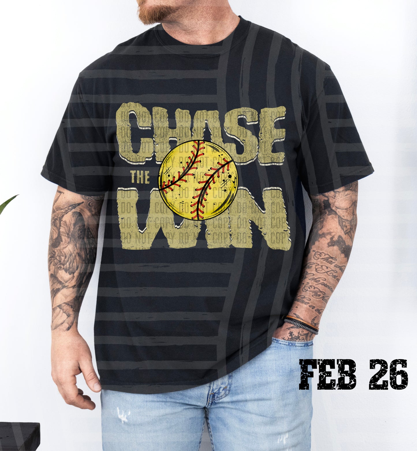 Chase the Win SOFTBALL - Color Dropdown Digital Download 300DPI PNG FILE