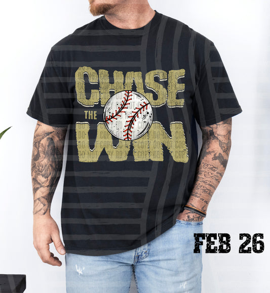 Chase the Win BASEBALL - Color Dropdown Digital Download 300DPI PNG FILE
