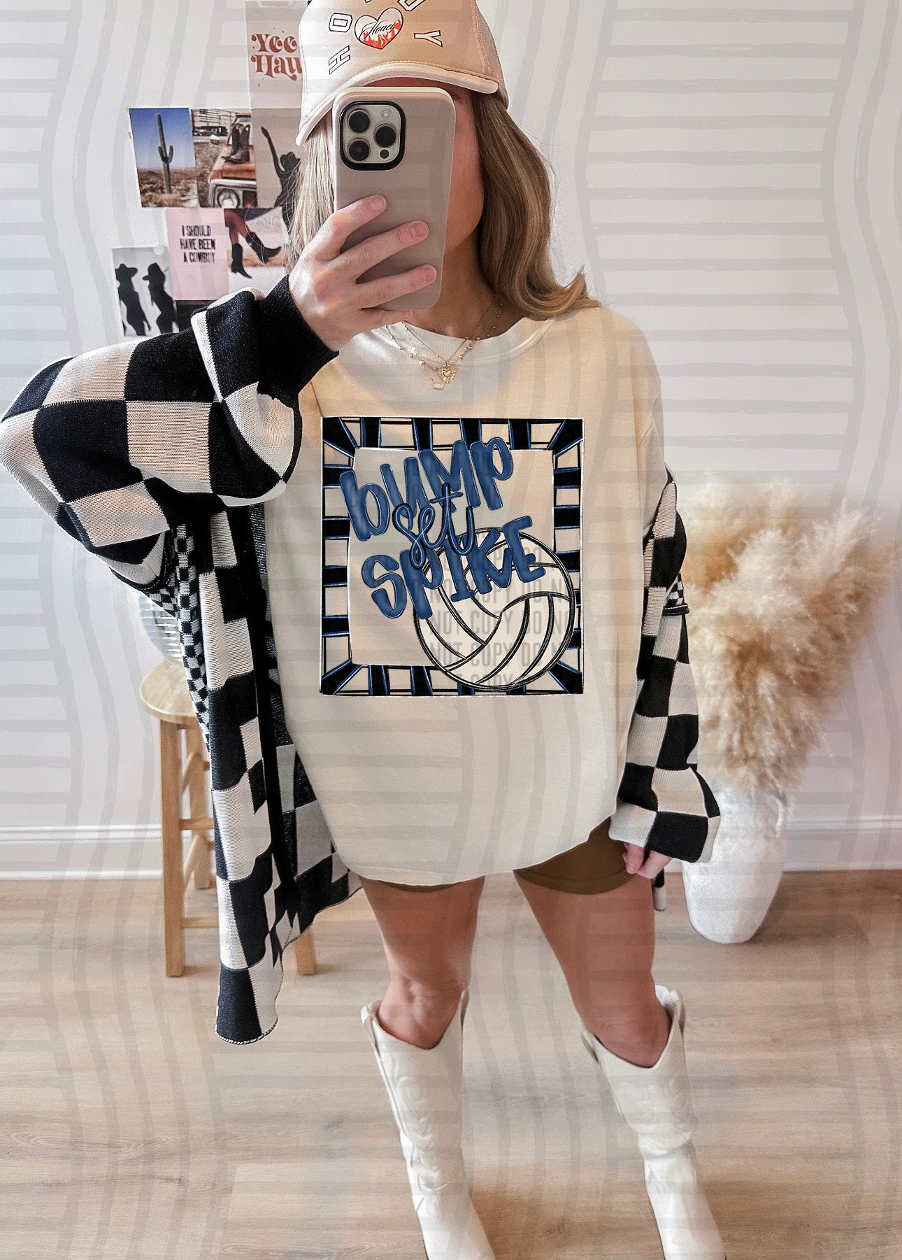 Bump, Set, Spike - Volleyball - Color Dropdown Digital Download 300DPI PNG FILE