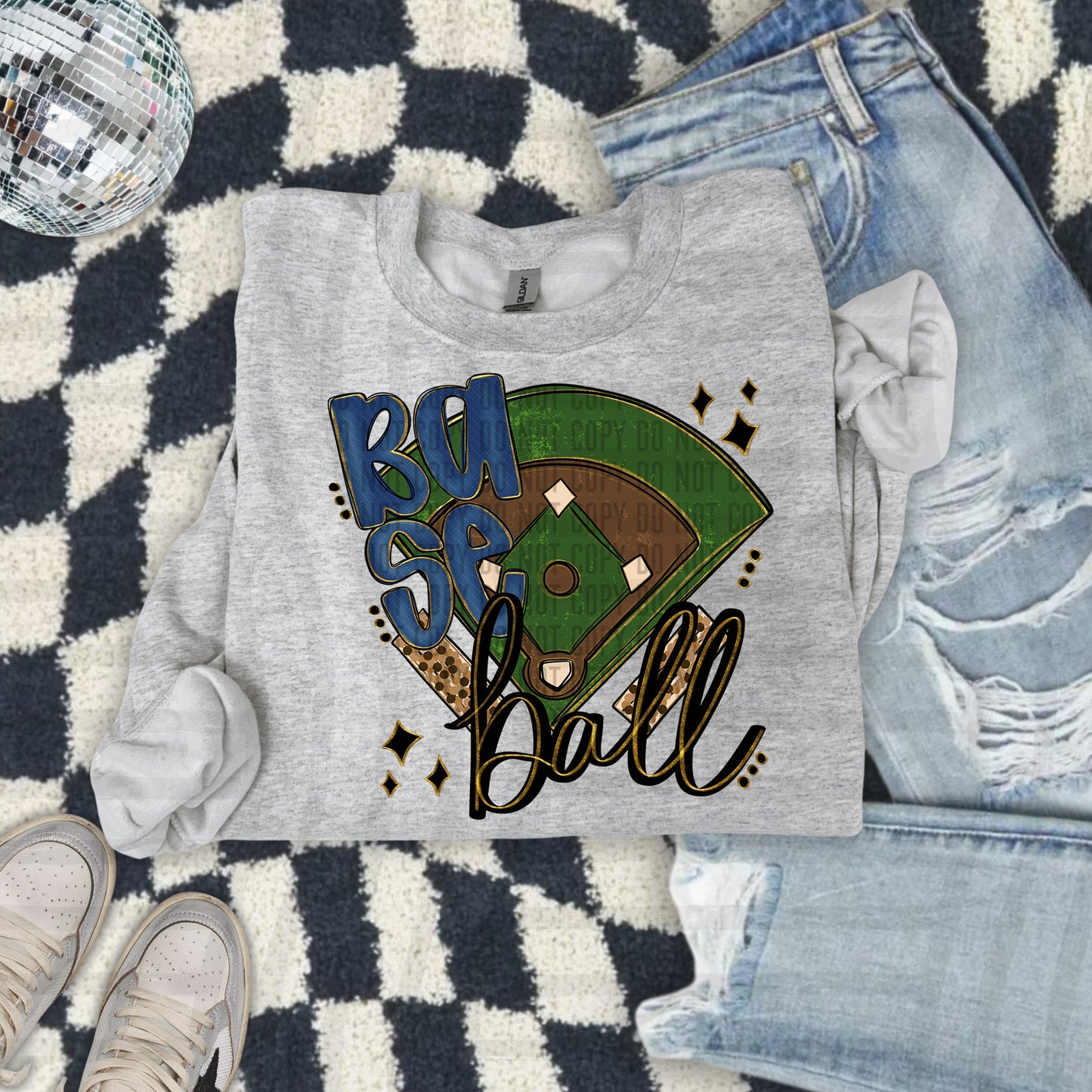 Baseball Field -Color Dropdown Digital Download 300DPI PNG FILE