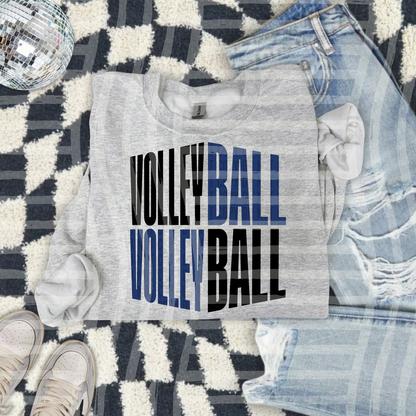 Volleyball word art - Color Dropdown Digital Download 300DPI PNG FILE
