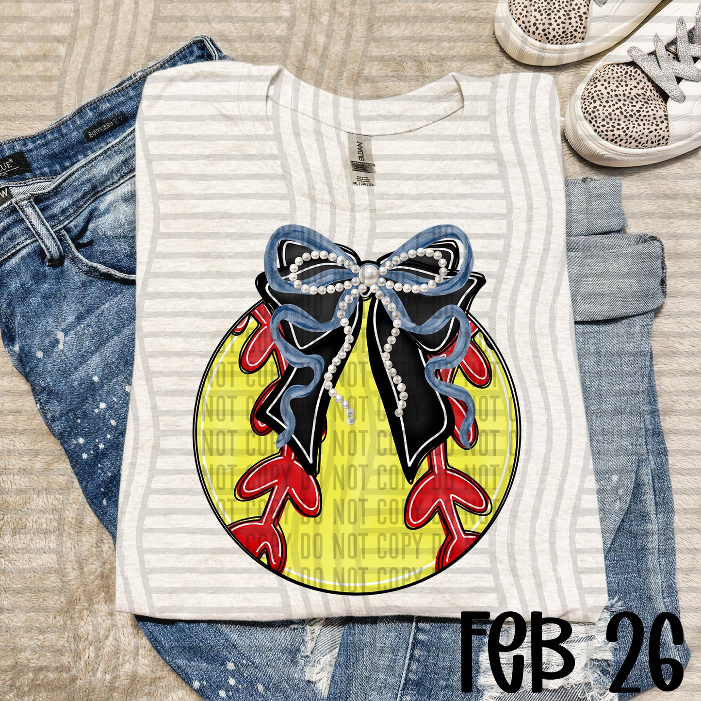 Softball Bows with Pearls  - Color Dropdown Digital Download 300DPI PNG FILE