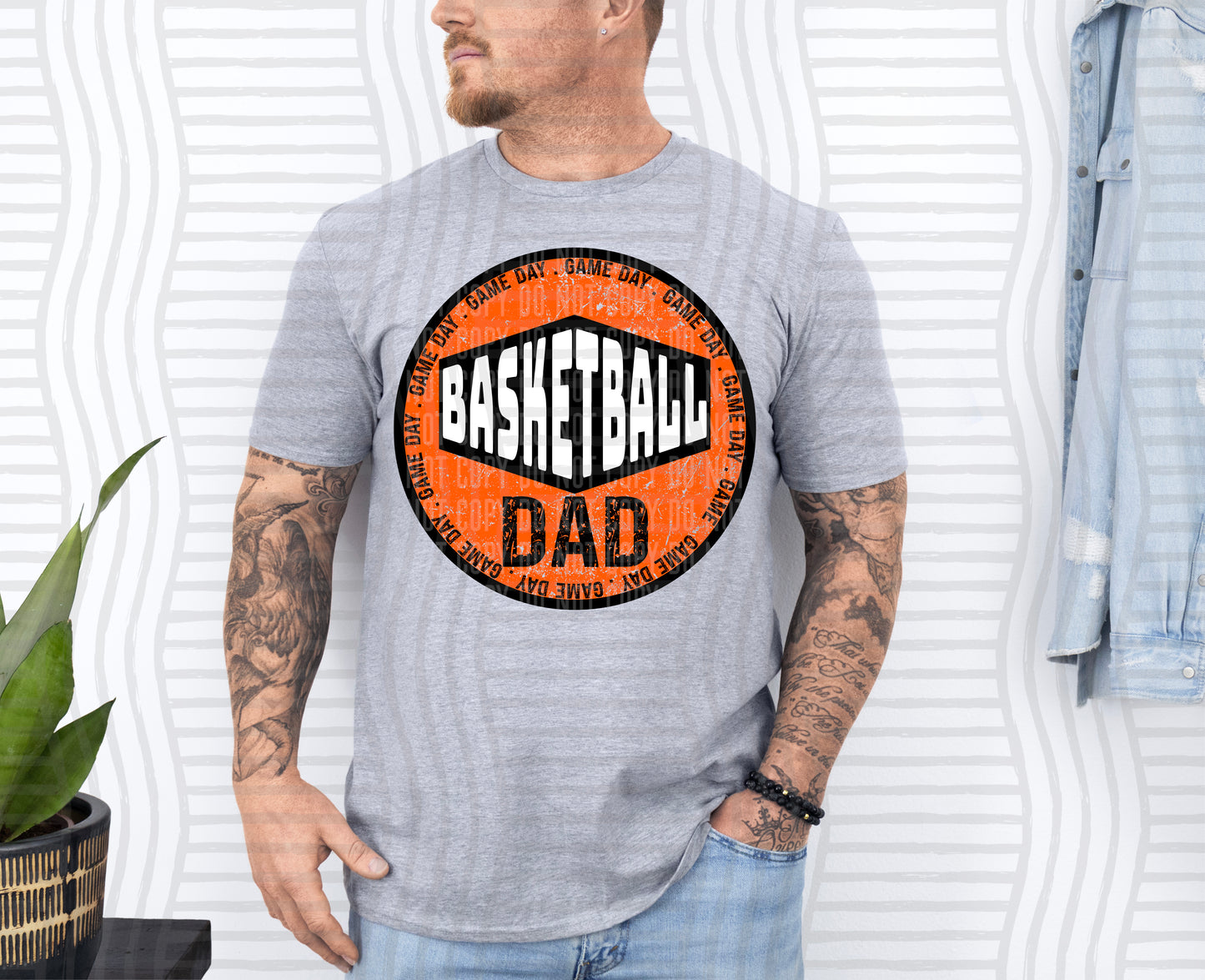 Basketball DAD -Color Dropdown Digital Download 300DPI PNG FILE