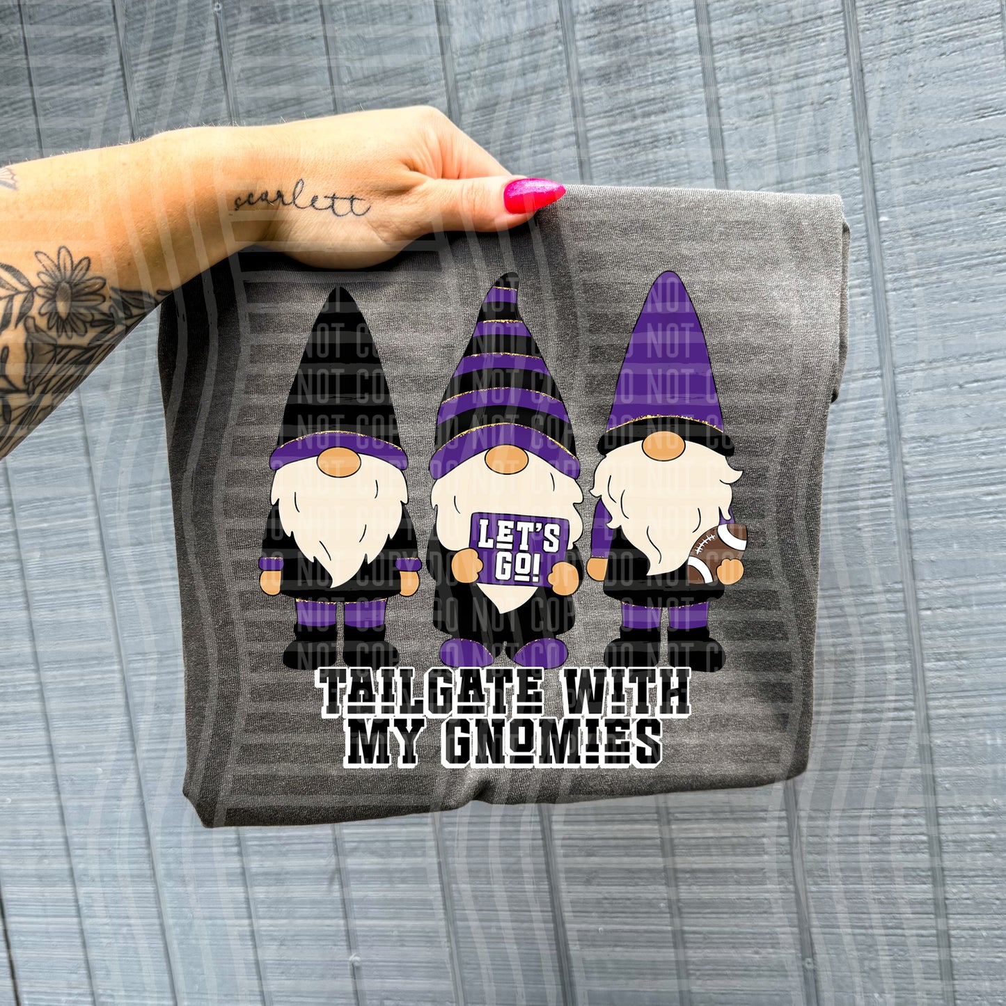 Tailgate with my gnomies - Color Dropdown Digital Download 300DPI PNG FILE