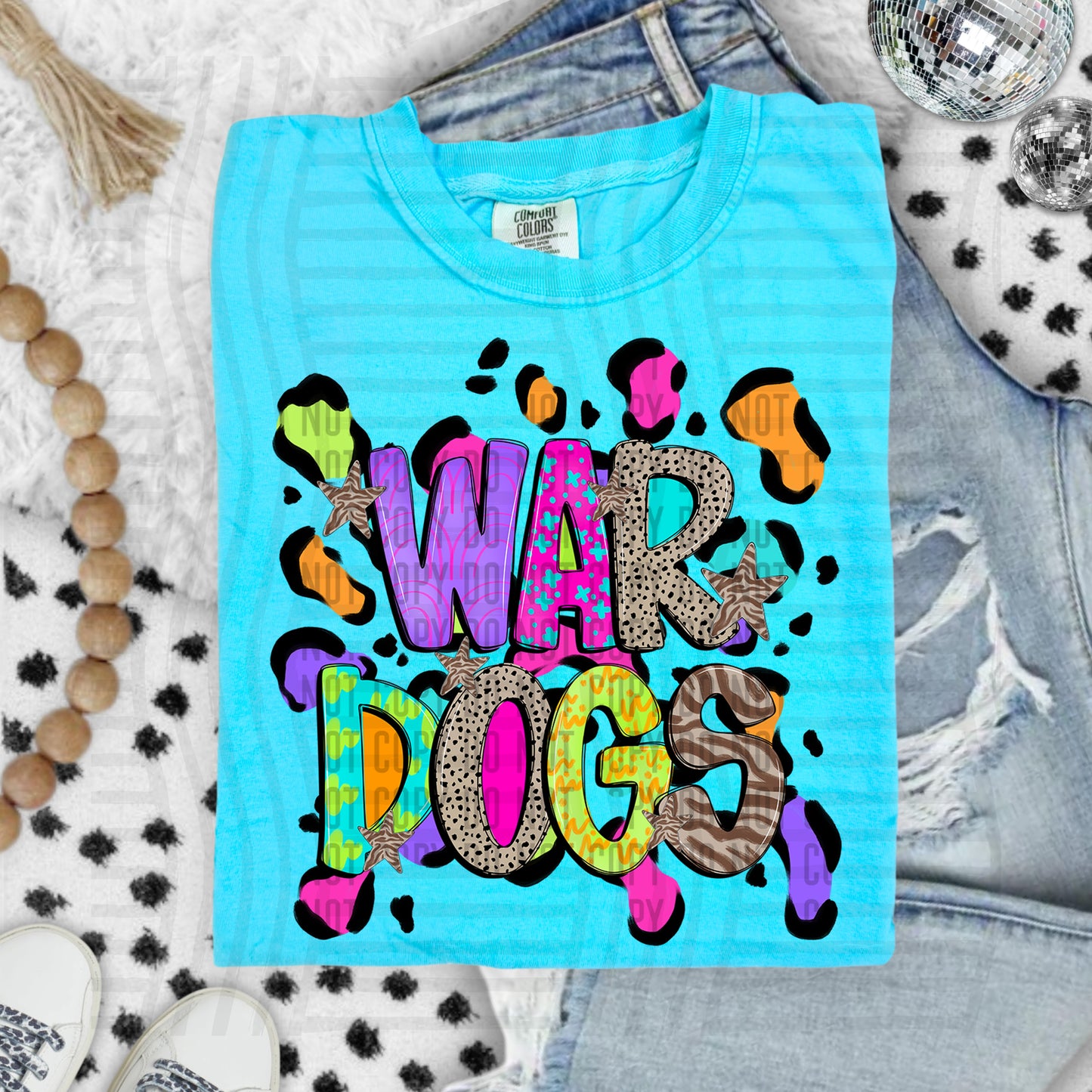 Funky Mix-Up Leopard Spot Mascots - Custom + Dropdown - 300 dpi Digital Download