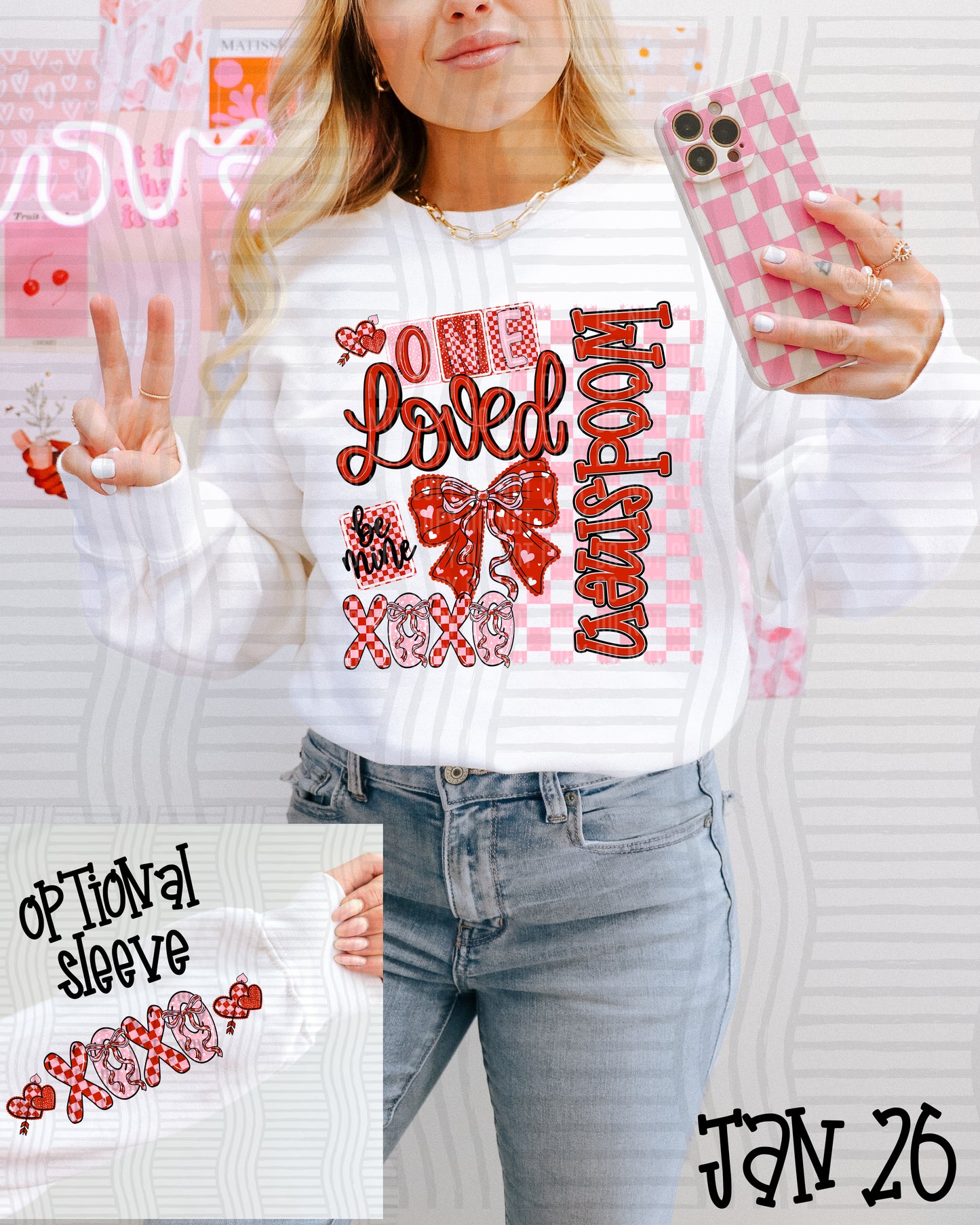 One Loved MASCOT (SINGULAR) + OPTIONAL SLEEVES - Custom + DROPDOWN - 300 DPI digital download