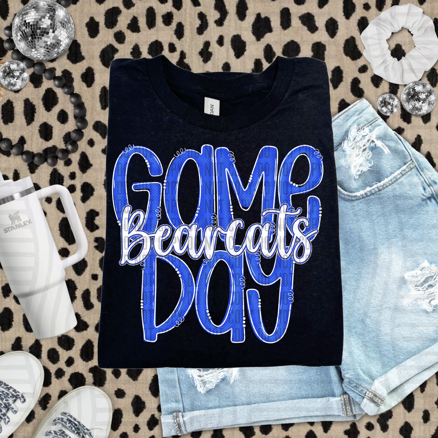 Royal - GAME DAY Doodles - 300 dpi Digital Download