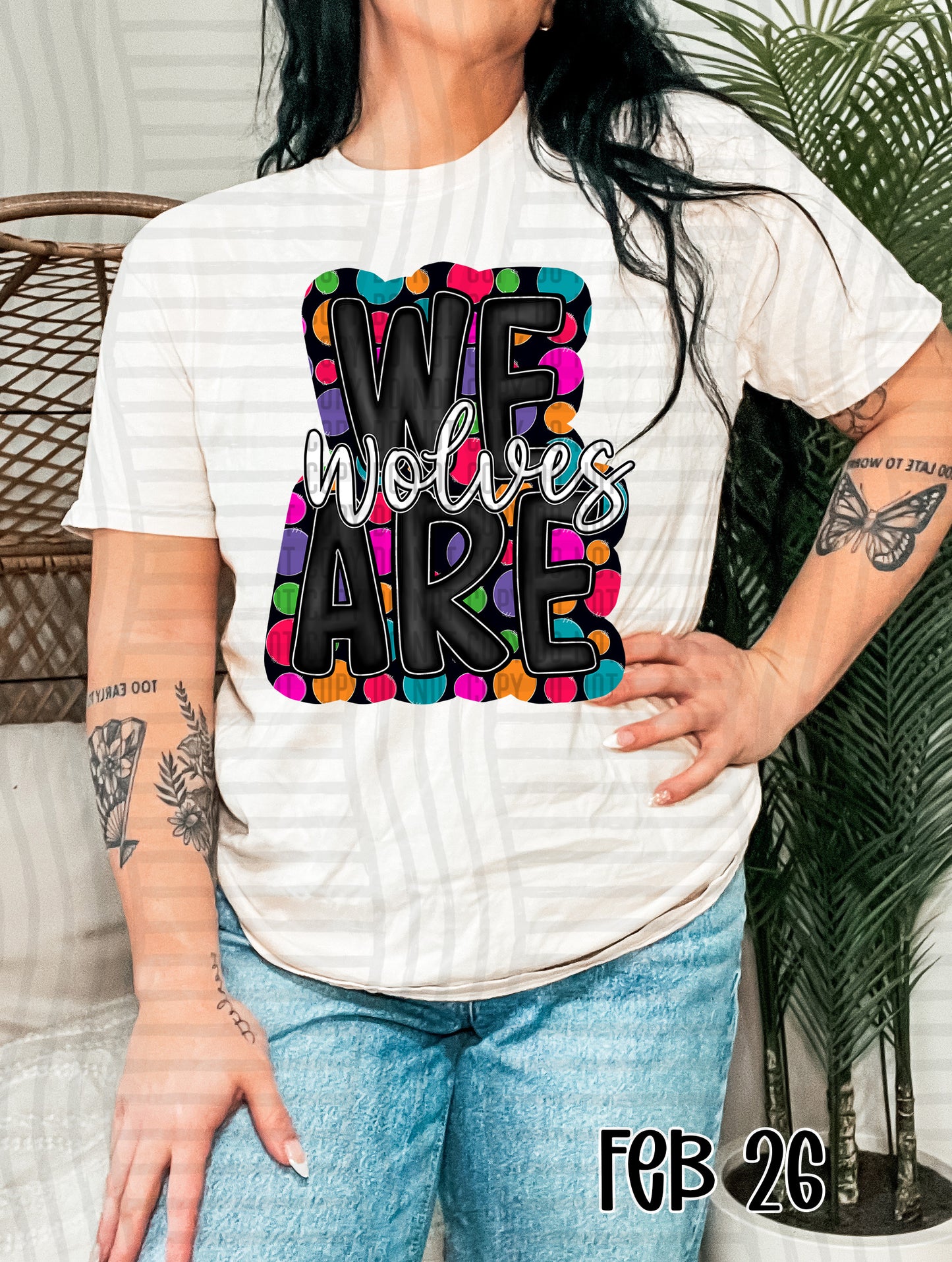 We are polka dots - Custom - Dropdown menu - 300 DPI digital design