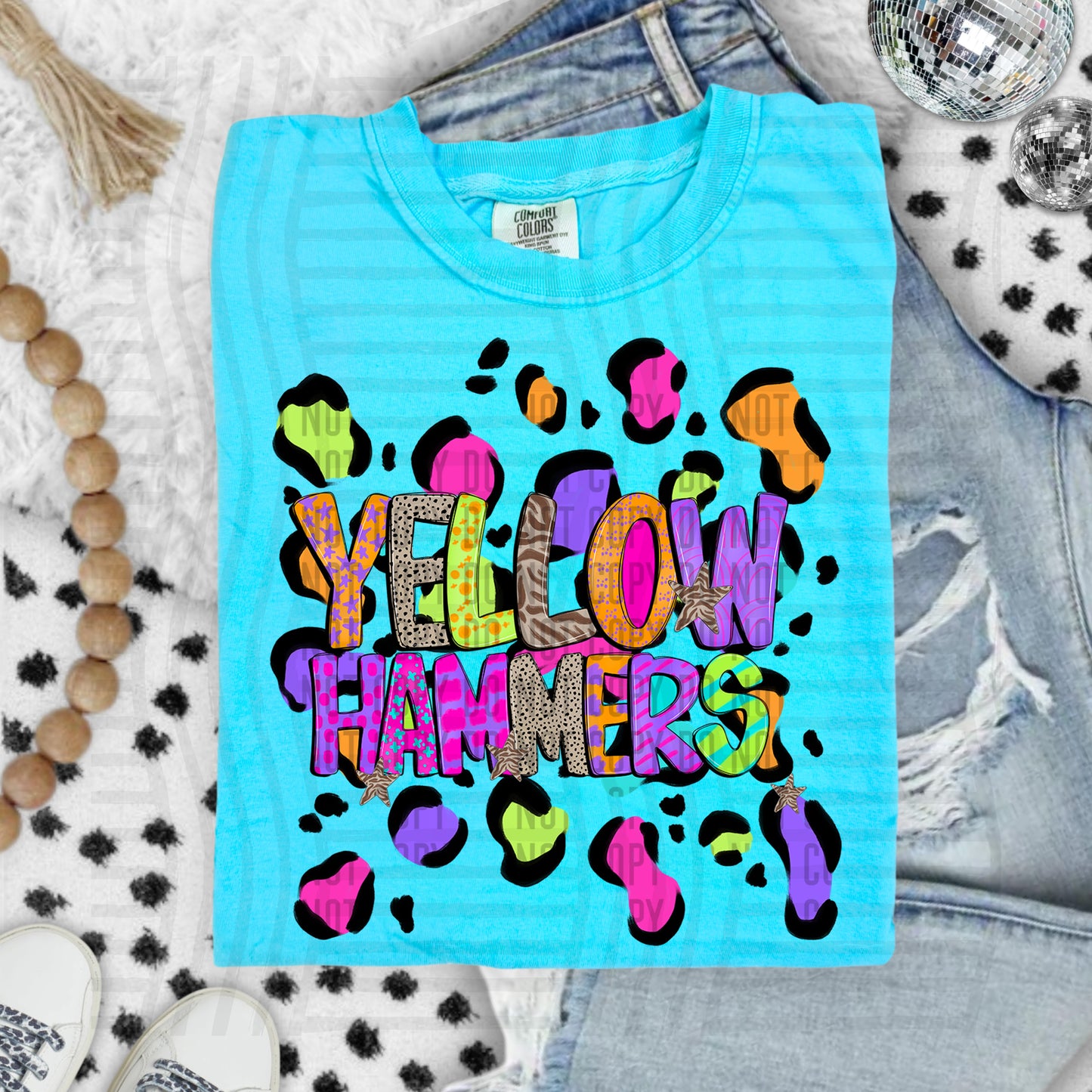 Funky Mix-Up Leopard Spot Mascots - Custom + Dropdown - 300 dpi Digital Download