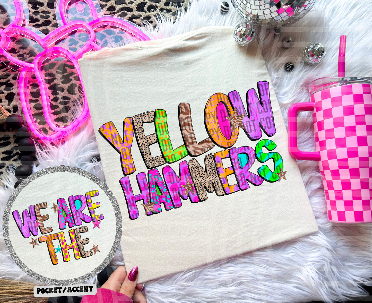 Funky Mix Up - Optional POCKET - Custom + Dropdown  - 300 dpi Digital Download