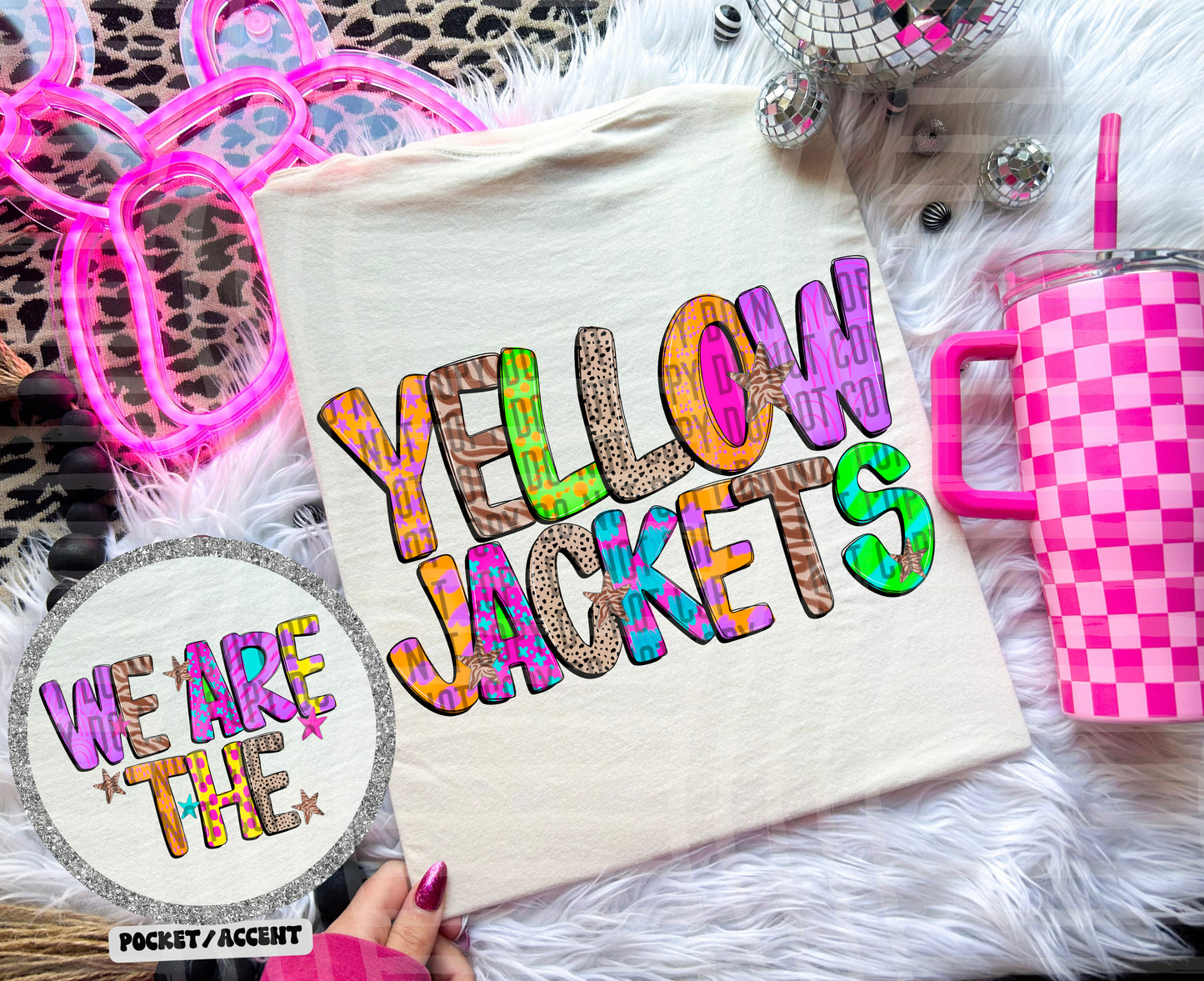 Funky Mix Up - Optional POCKET - Custom + Dropdown  - 300 dpi Digital Download